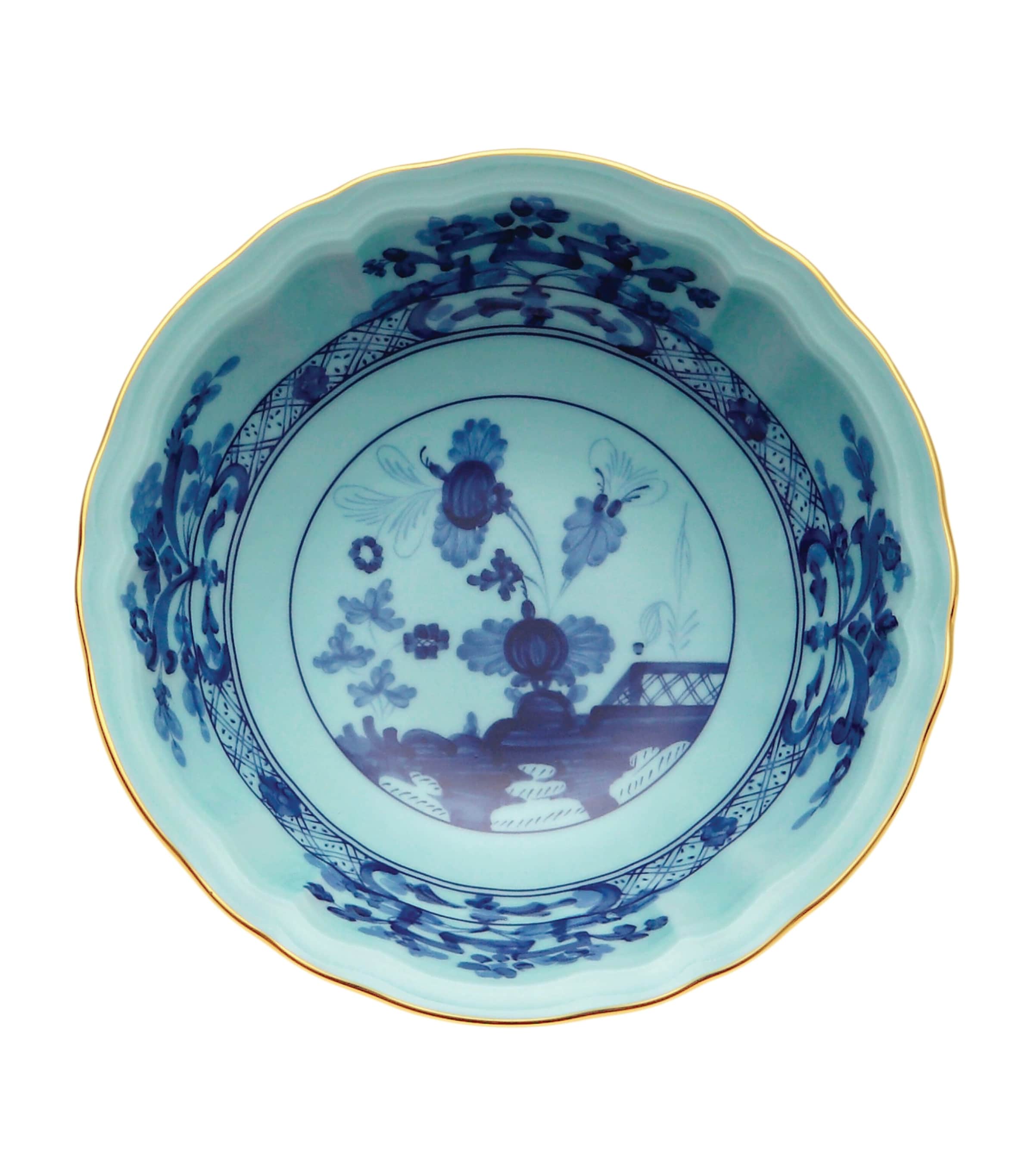 GINORI 1735 Oriente Italiano Iris Fruit Bowl (14.5cm) Image 1