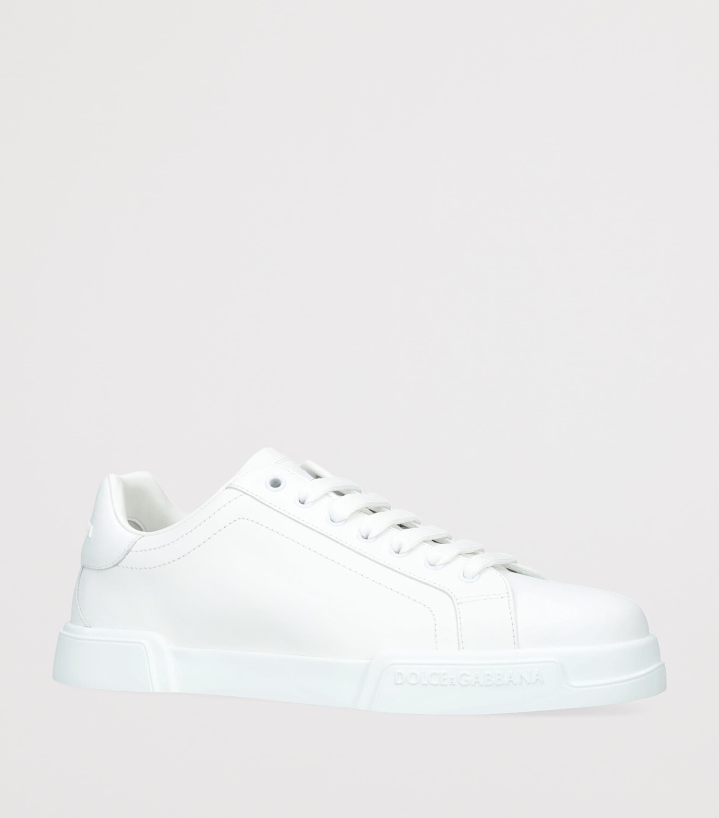 Leather Portofino Sneakers WHITE Image 3