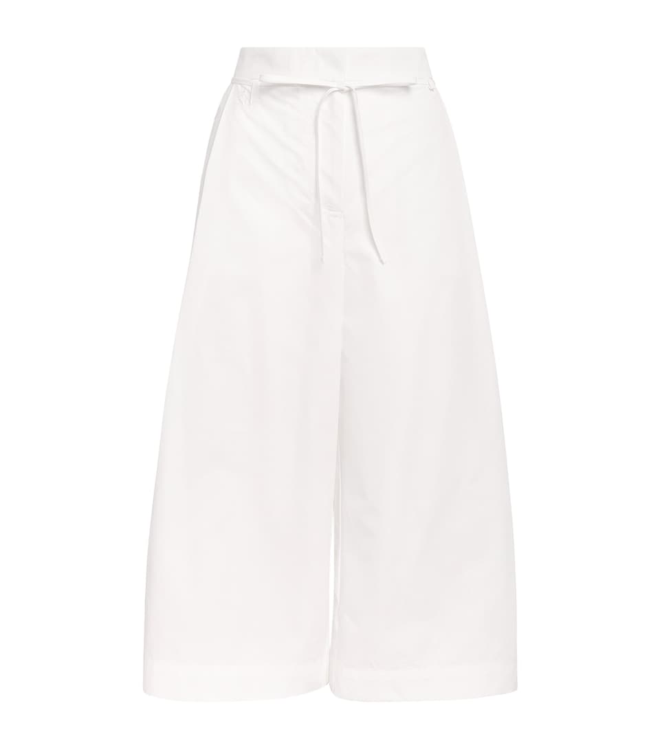 Jacquemus Cotton Marin Cropped Trousers White