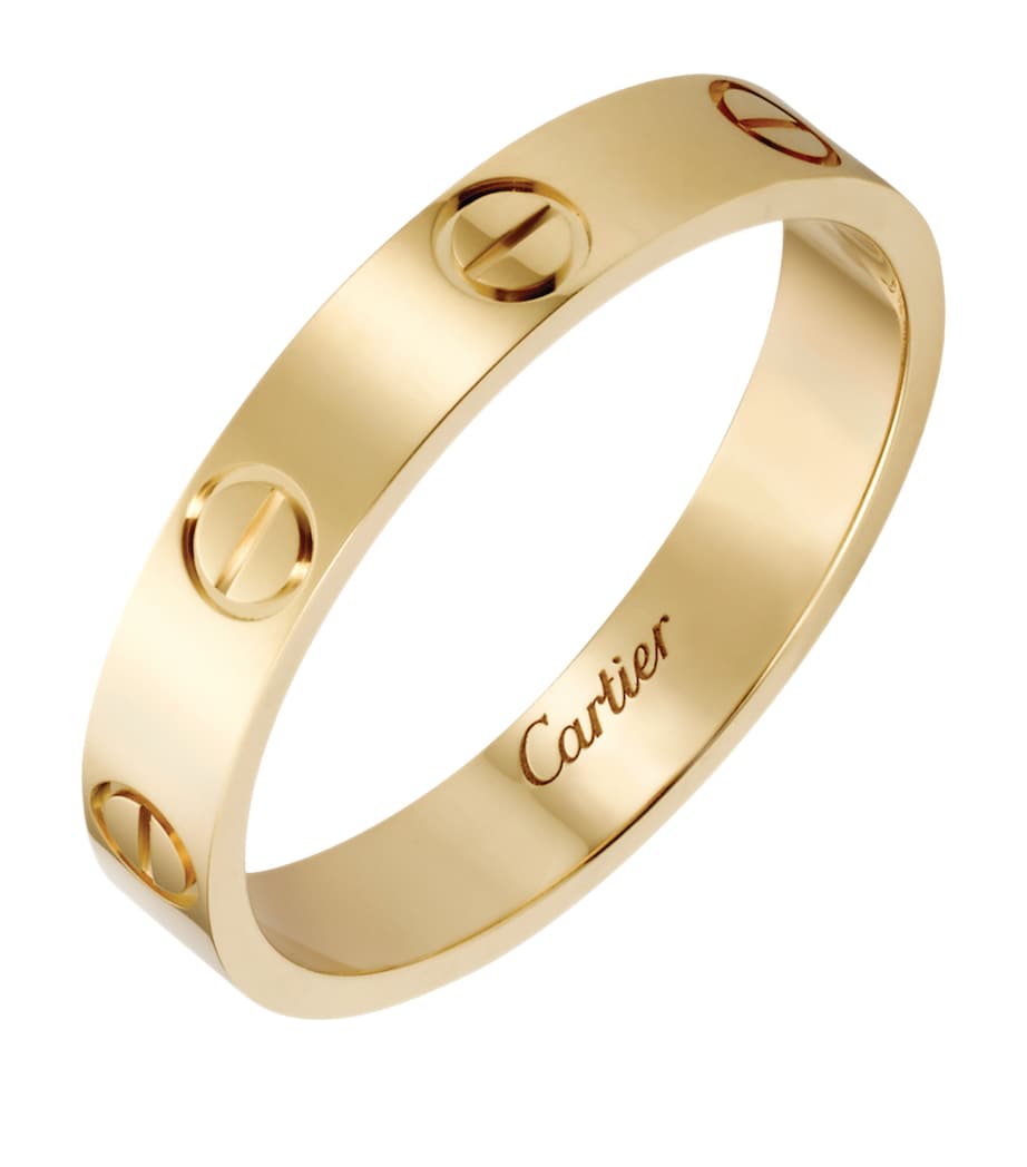 Yellow Gold LOVE Wedding Band NO COLOUR Image 3