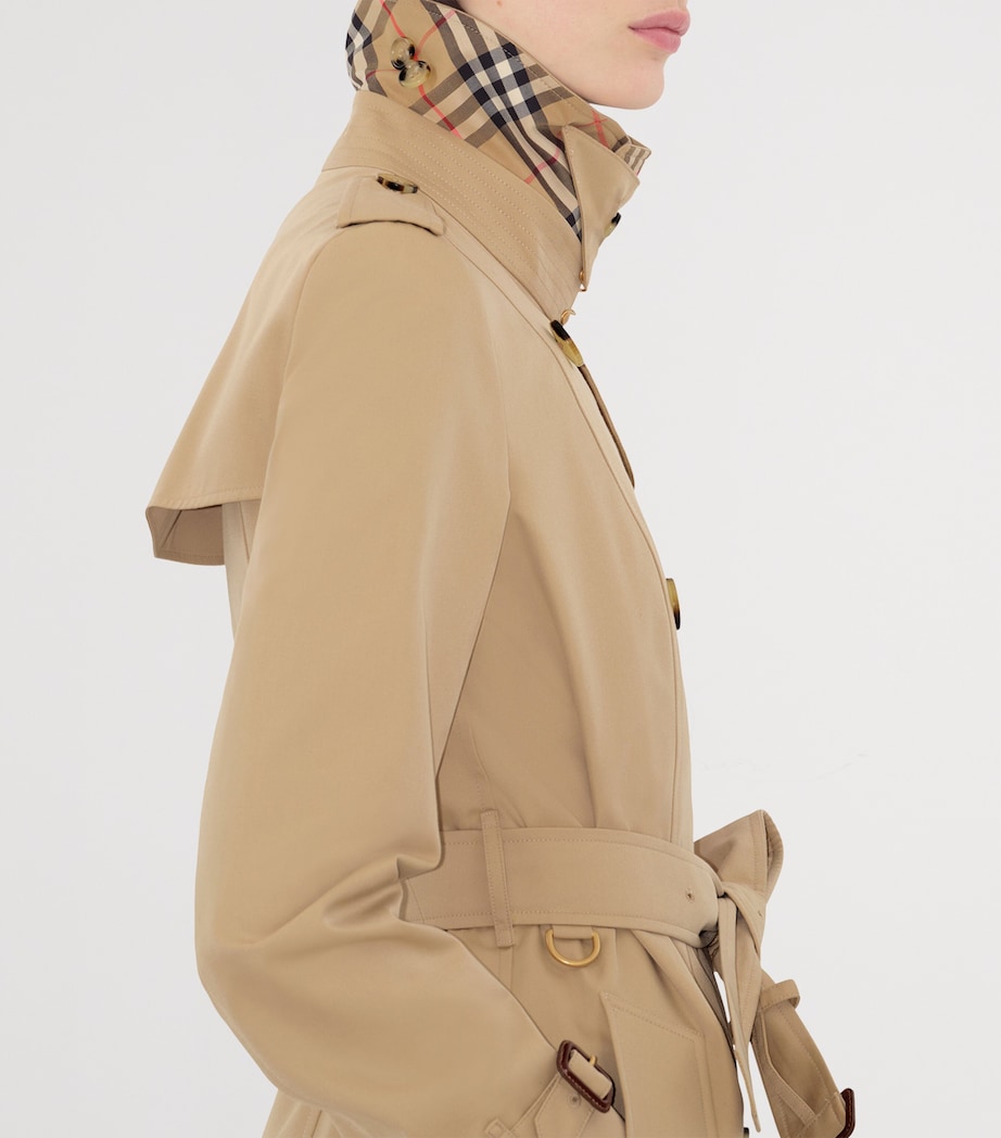 Gabardine Mid-Length Chelsea Heritage Trench Coat HONEY Image 6