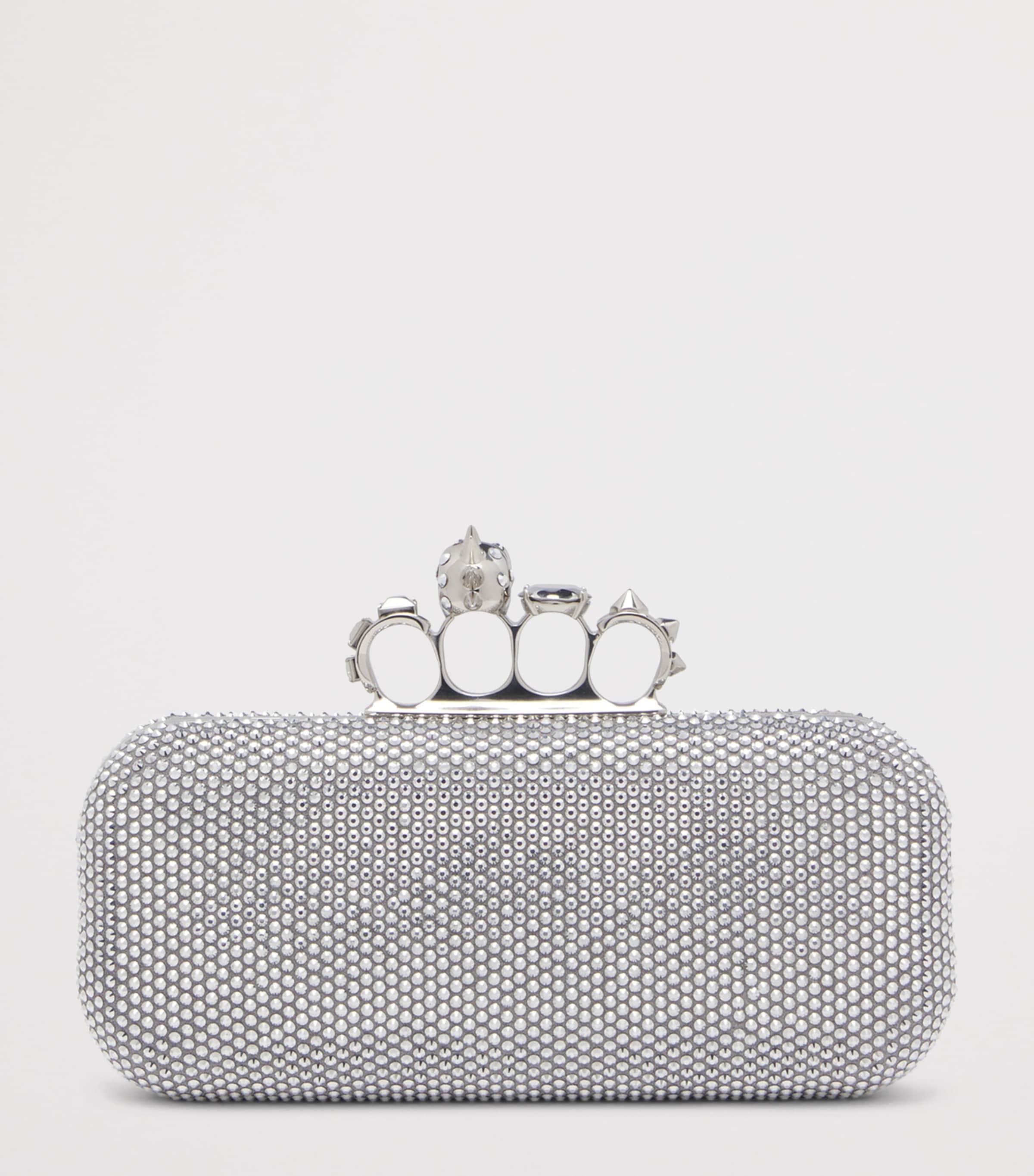 McQueen Skull Four-Ring Clutch Bag Image 5