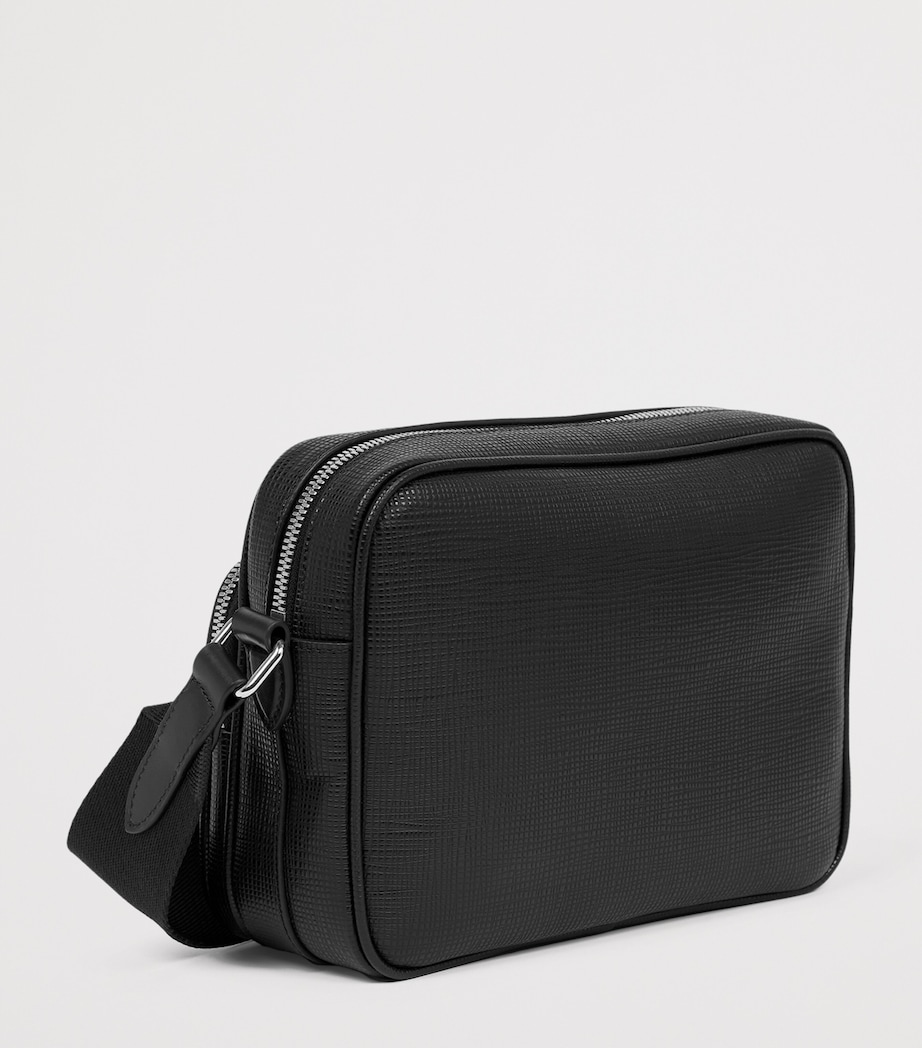 Smythson Leather Panama Cross-Body Bag Black Image 2