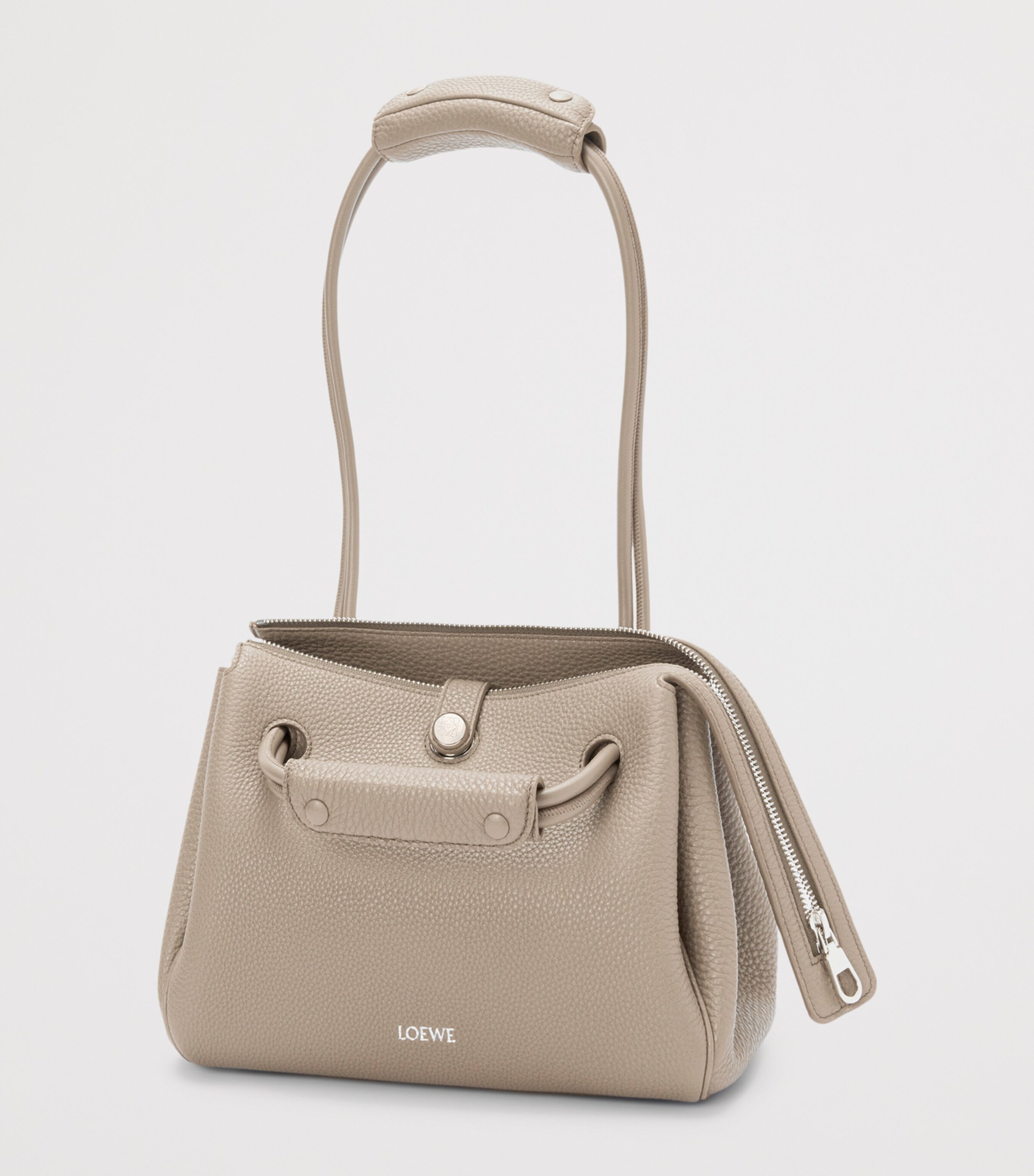 LOEWE Small Grained Leather Madrid Shoulder Bag Clay Image 4