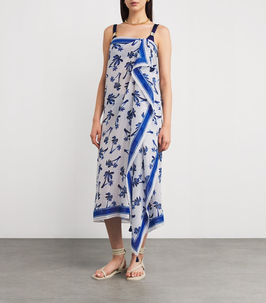 Cotton-Silk Palm Beach Sarong PRT-PRT Image 2