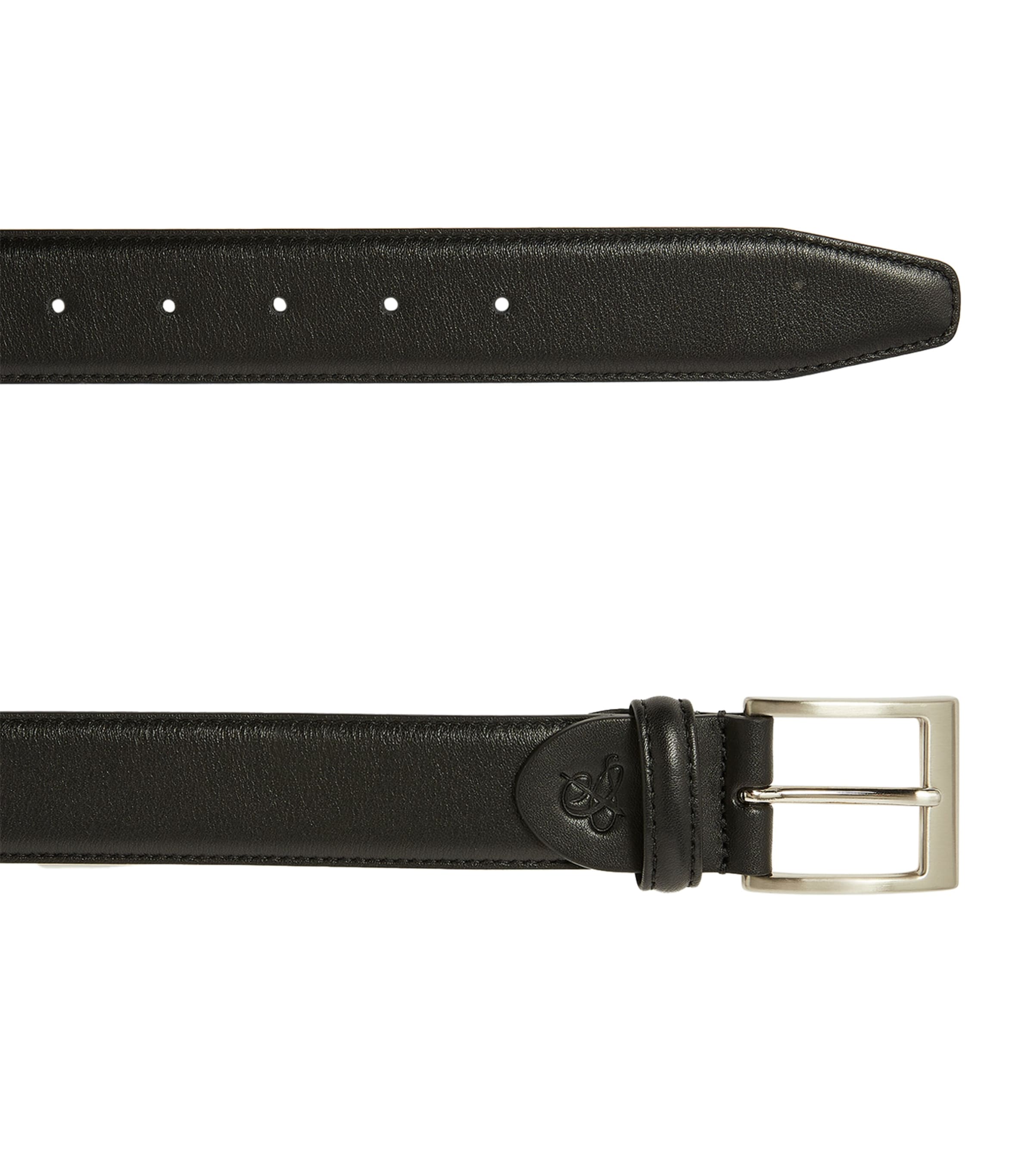Leather Belt 110 BLACK Image 2