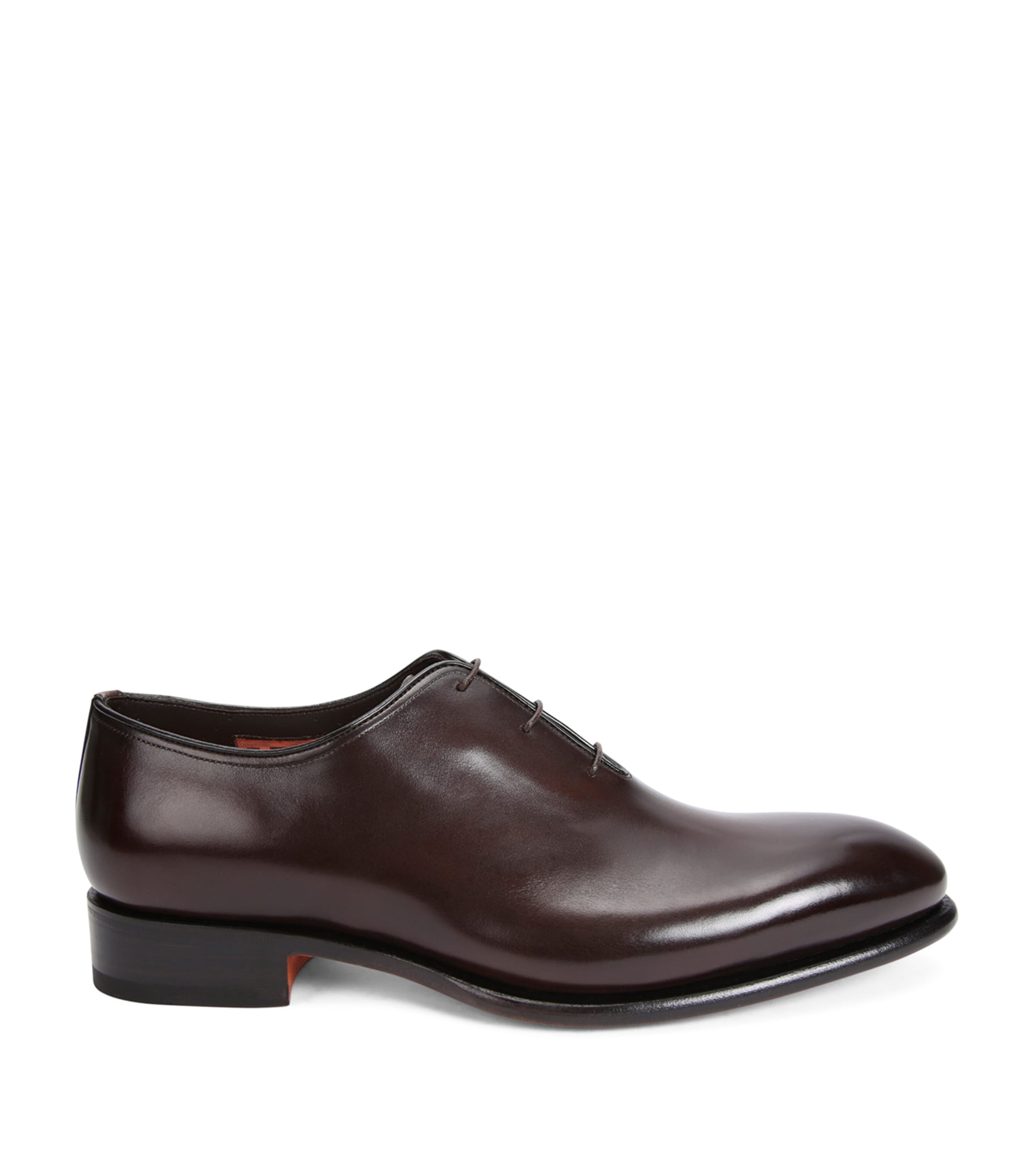 Leather Carter Oxford Shoes DARK BROWN Image 3