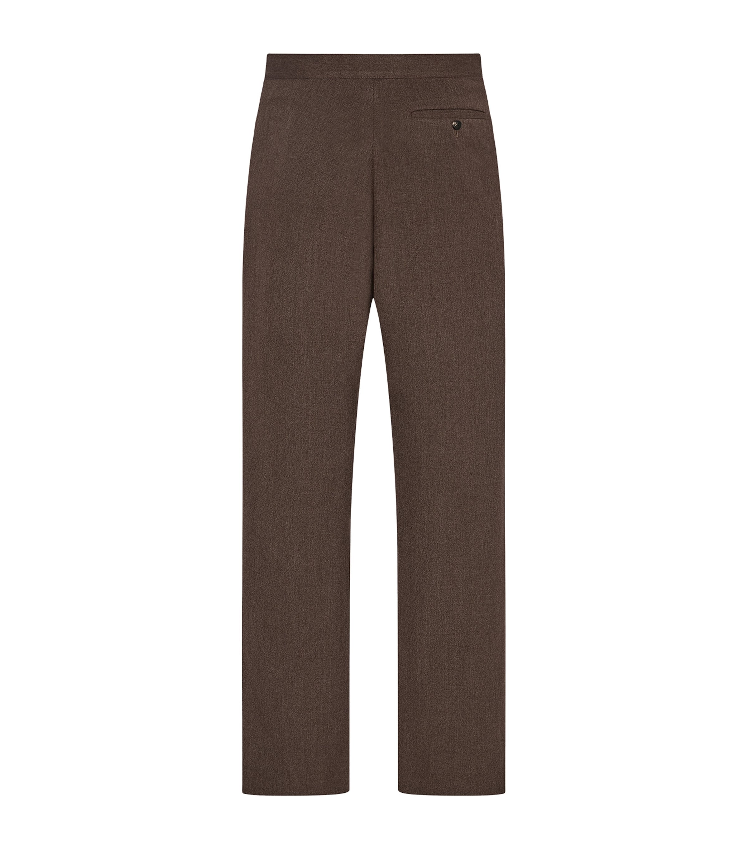 The Row Mens Silk Maryam Trousers Ash Brown Image 2