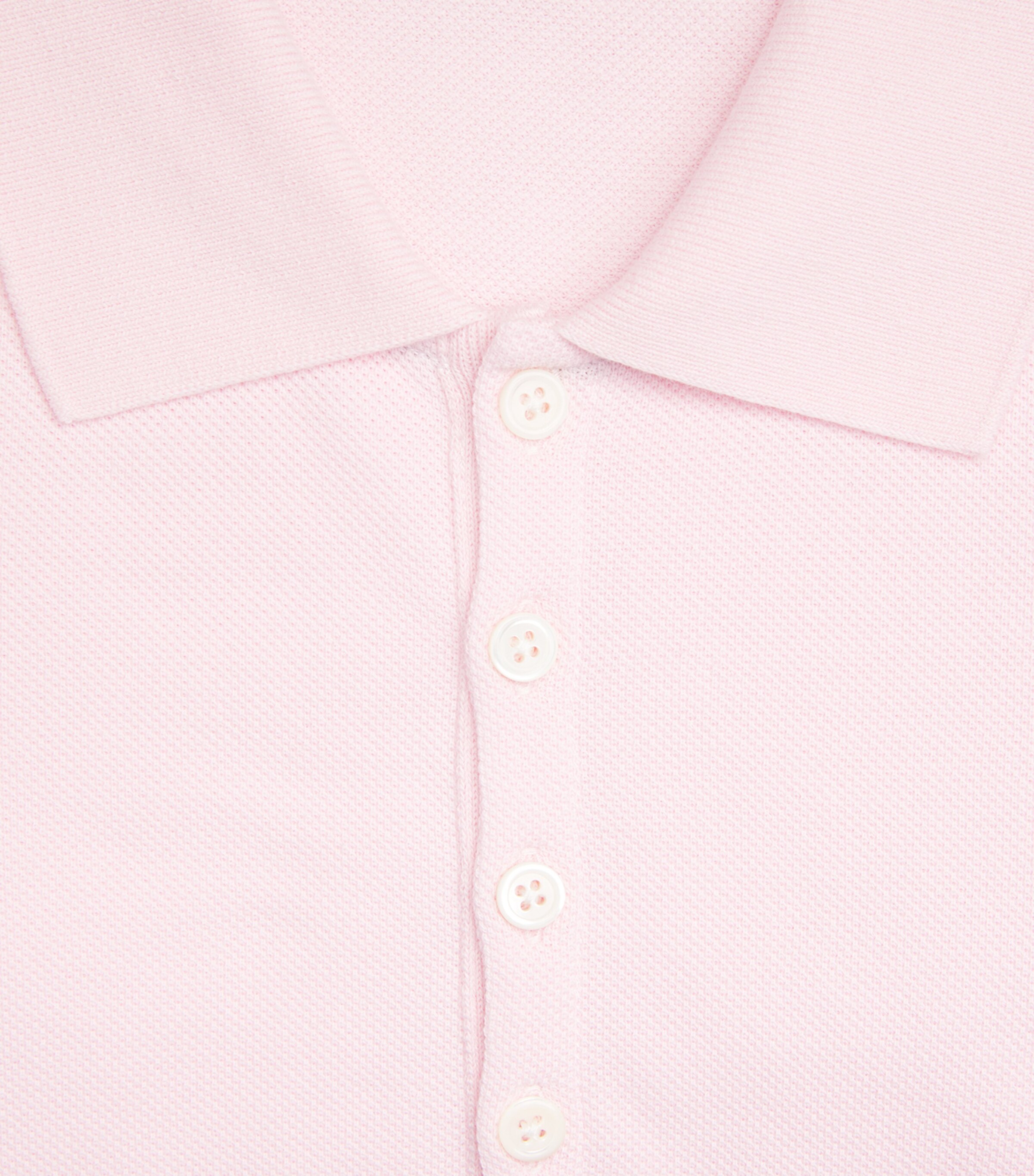 Cotton Appliqué Polo Shirt LT PINK Image 5