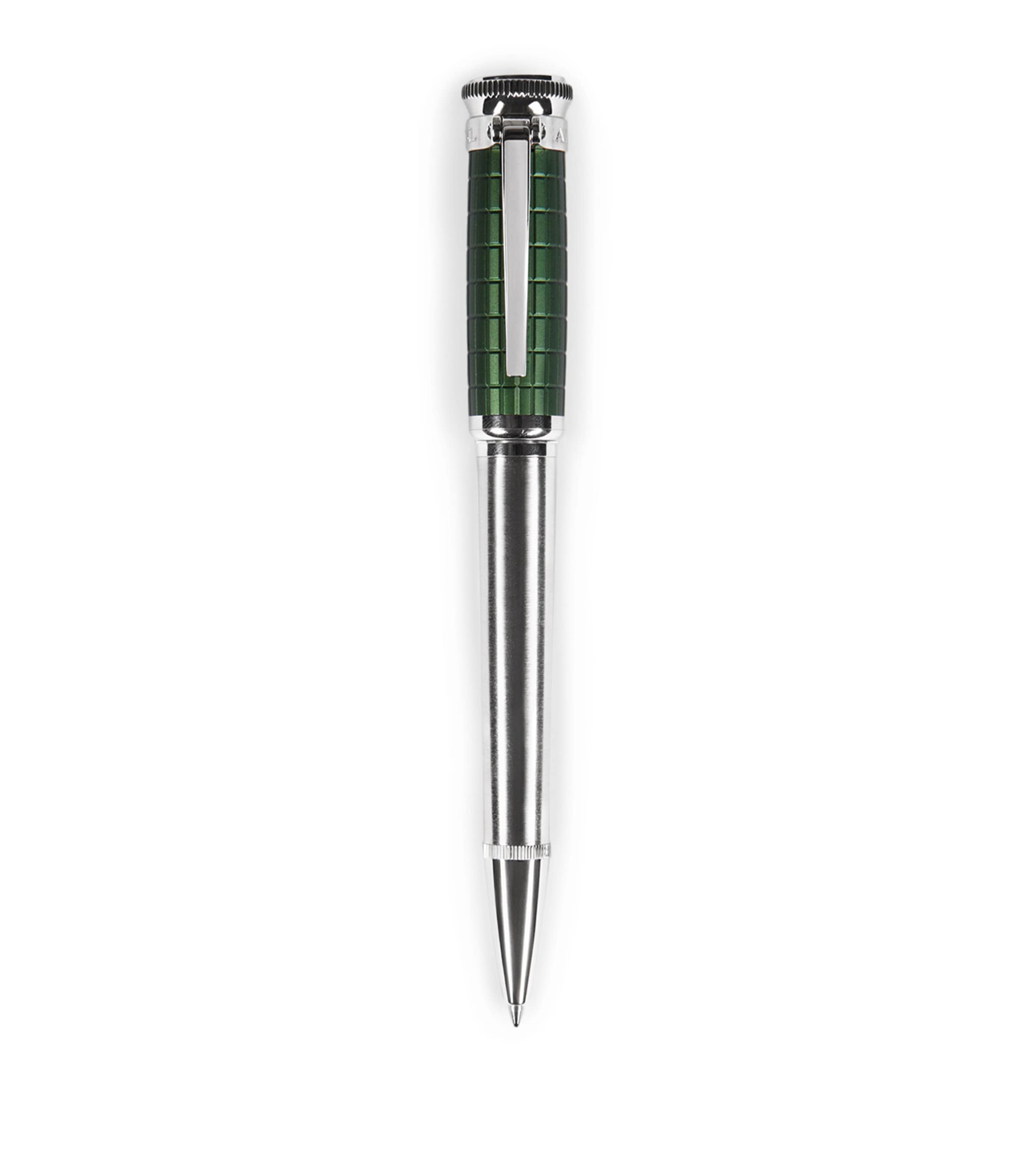 Dunhill Sentryman Rollagas Ballpoint Pen In Silver