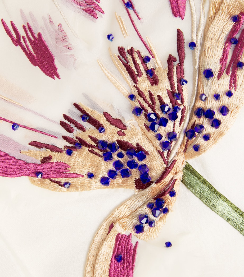 Wool-Silk Regina Midi Dress SNOW Image 4