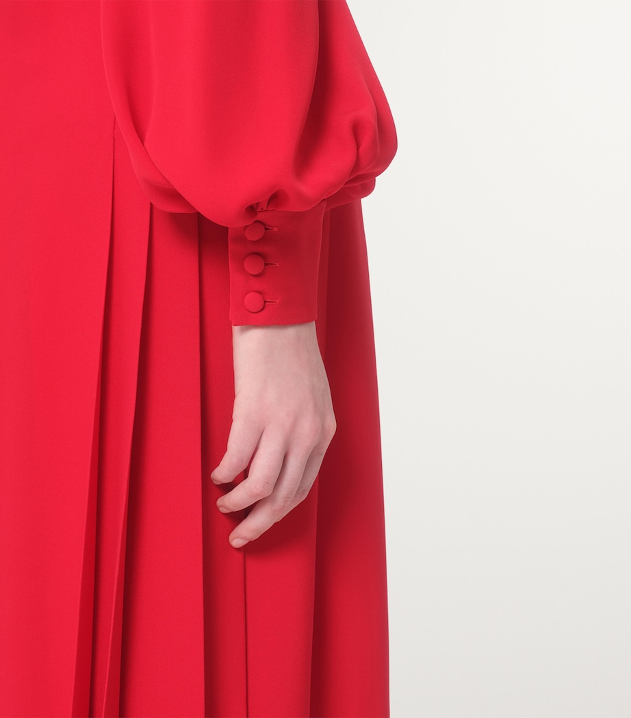 Silk Maxi Shirt Dress R9M Image 2