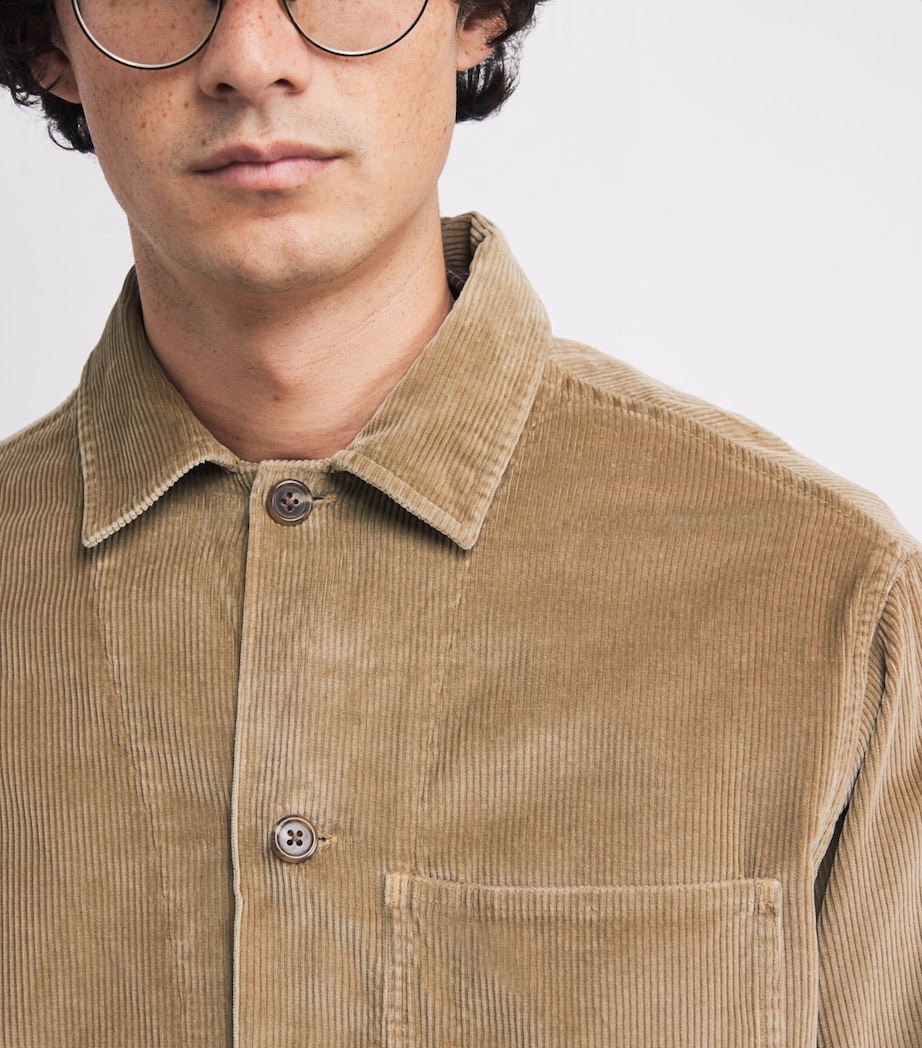 Corduroy Overshirt BEIGE/KHAKI Image 6