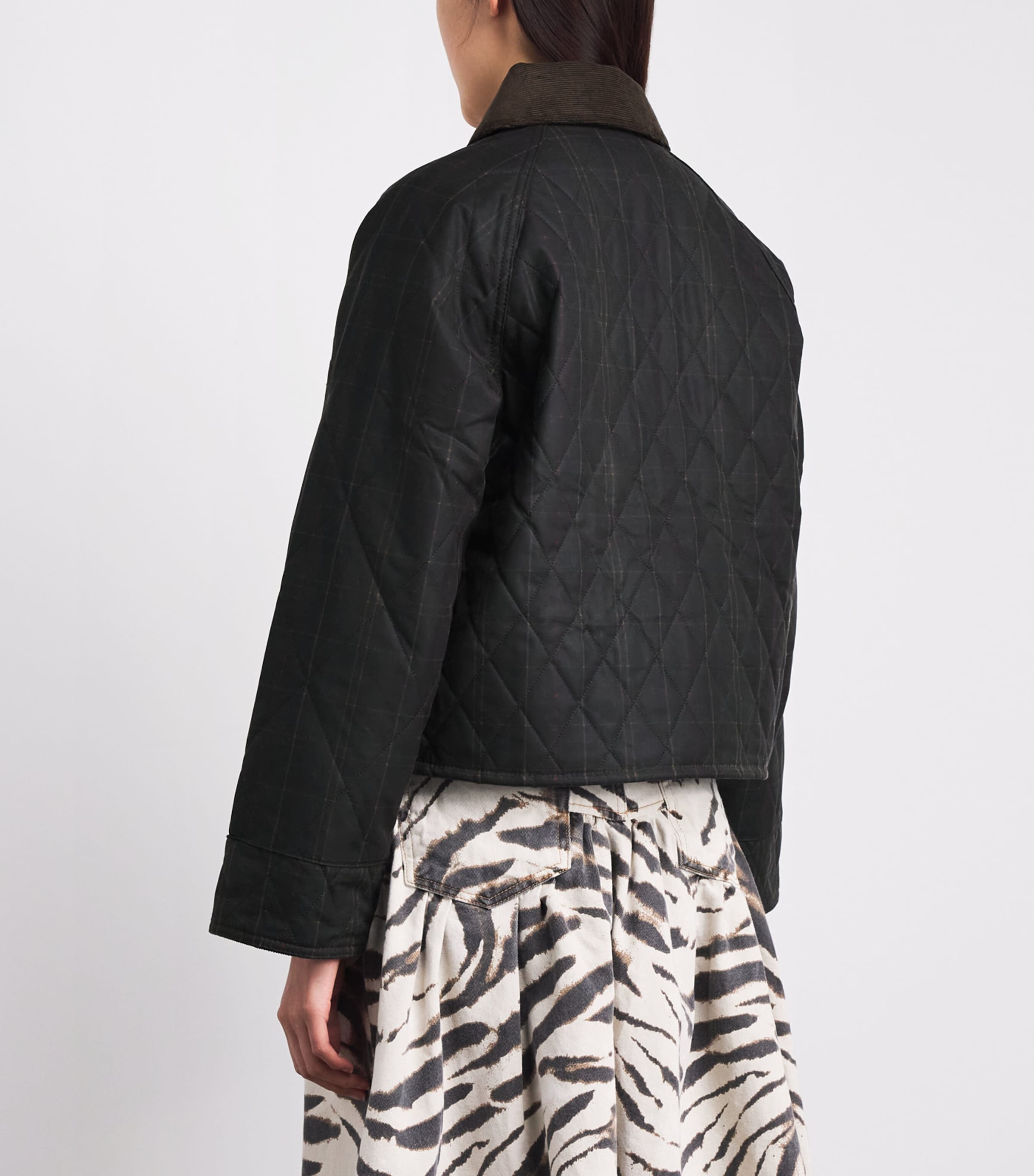Barbour Womens Quilted Reimagined Icons Jacket Olive/classic Image 5