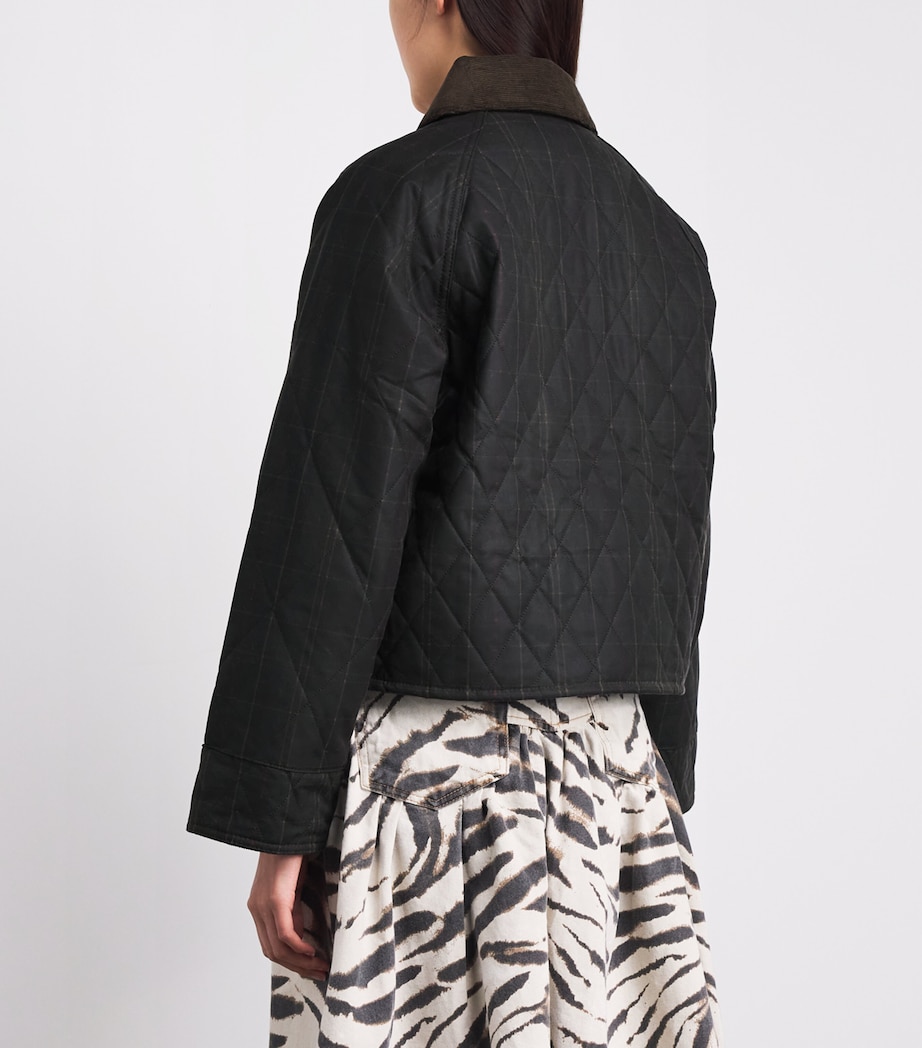 Barbour Womens Quilted Reimagined Icons Jacket Olive/classic Image 5
