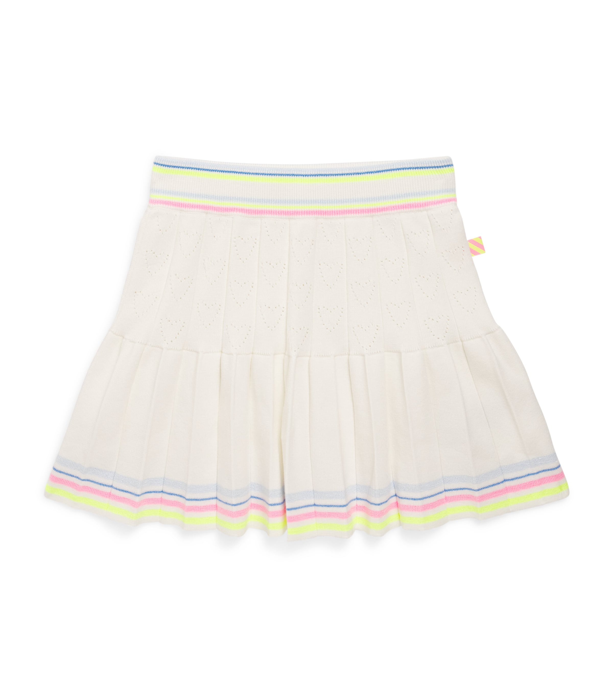 Billieblush Cotton-blend Striped Skirt In Ivory