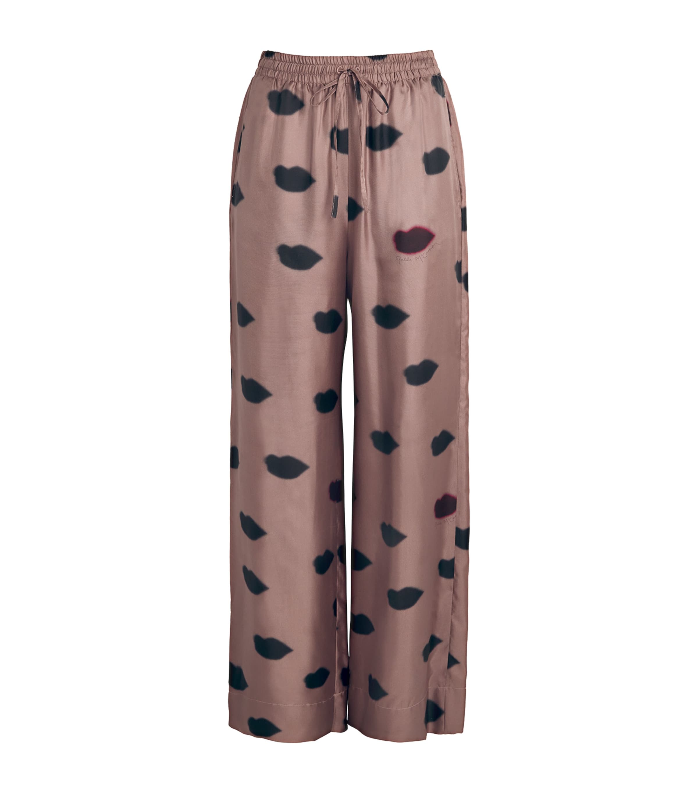 STELLA MCCARTNEY SILK LIPS TROUSERS 