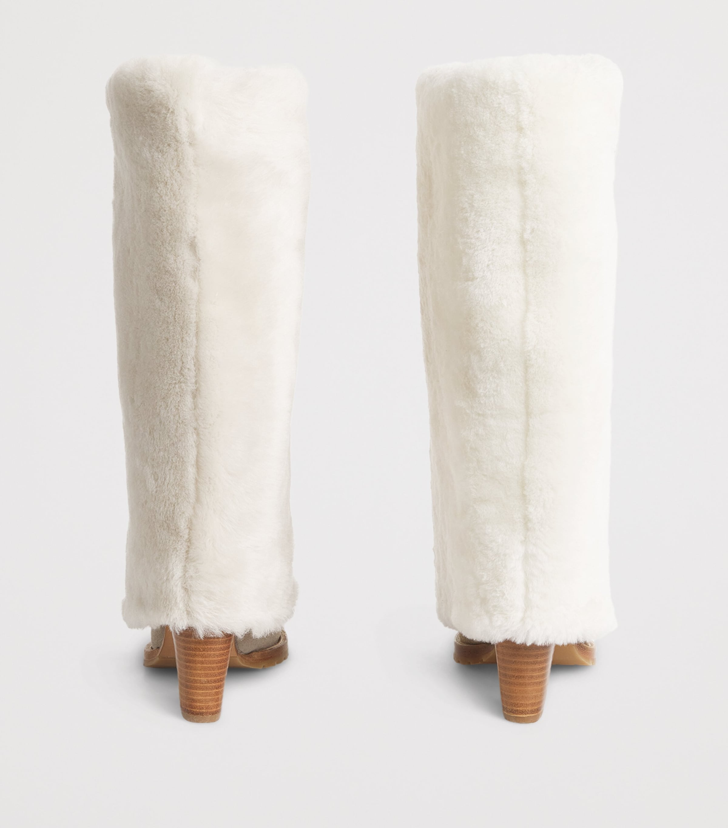 Merino Shearling Knee-High Boots 85 A2192 Image 4
