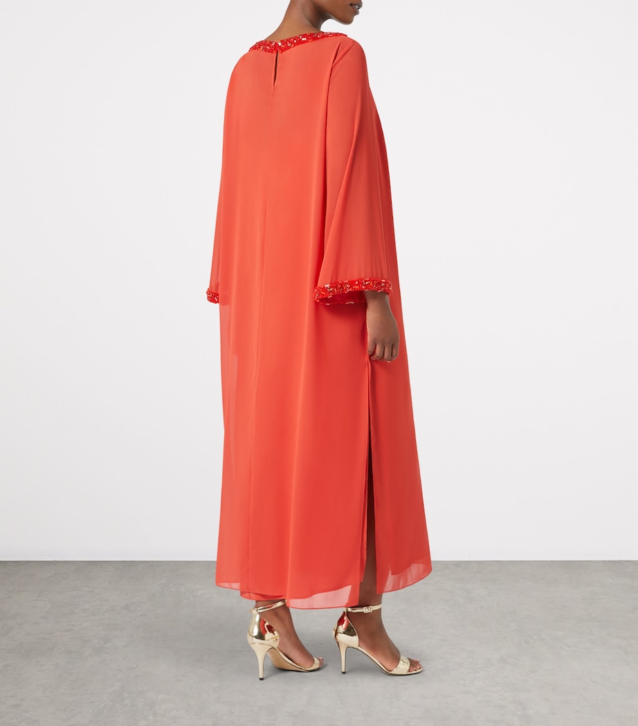 x Dima Ayad Embellished-Detail Boris Maxi Dress RED Image 3