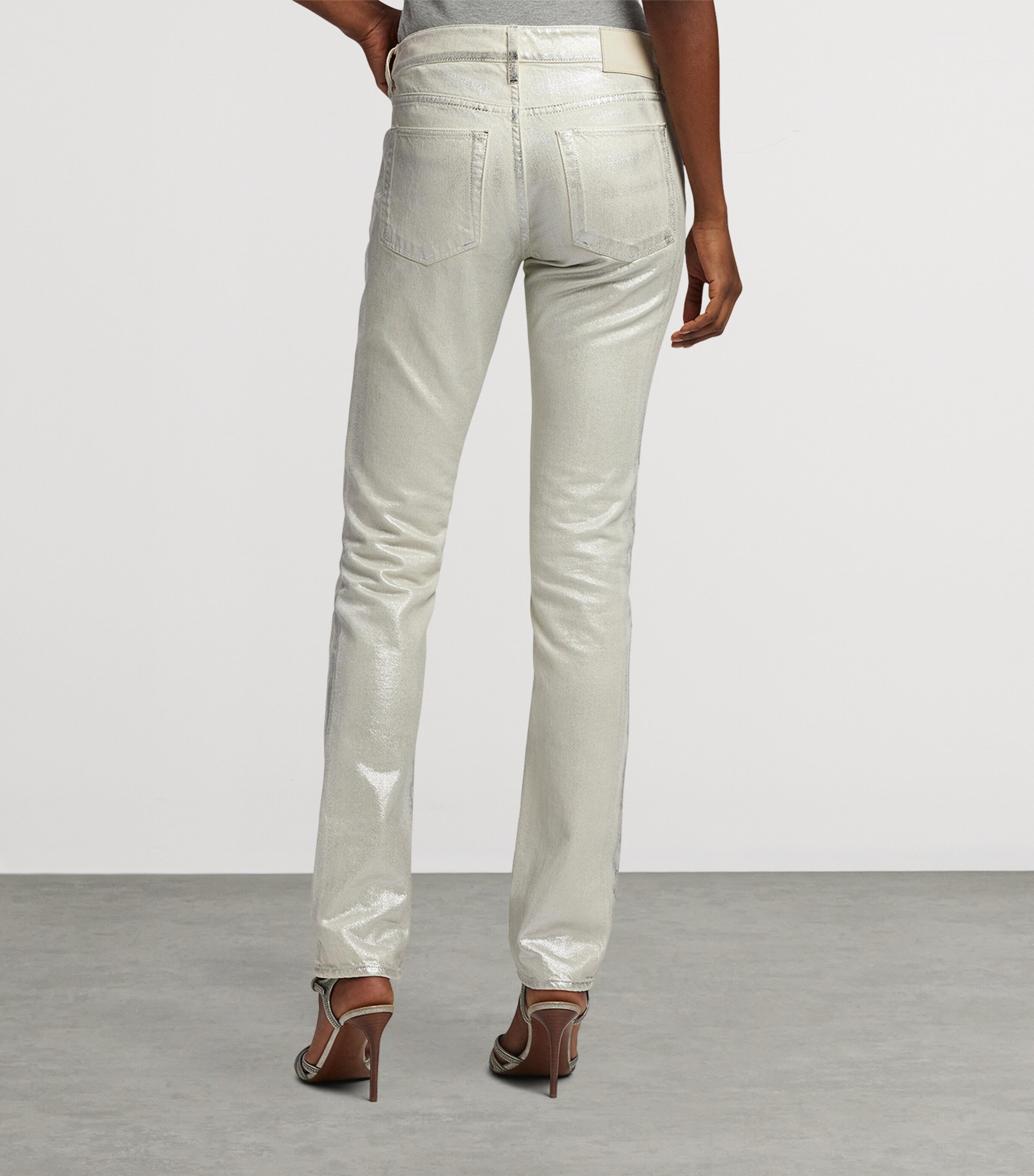 Barrett Mid-Rise Slim-Fit Jeans STERLING STEEL Image 8