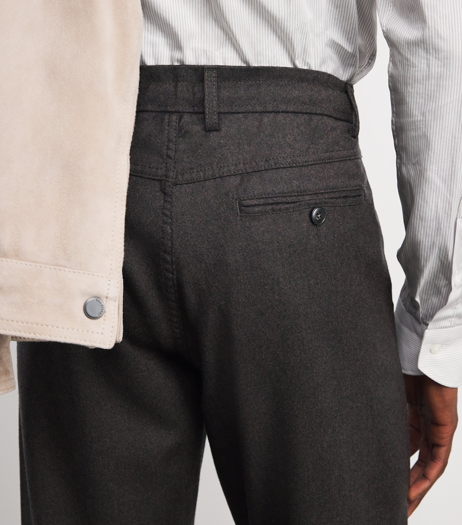 Wool Drawstring Straight Trousers 501 Image 6