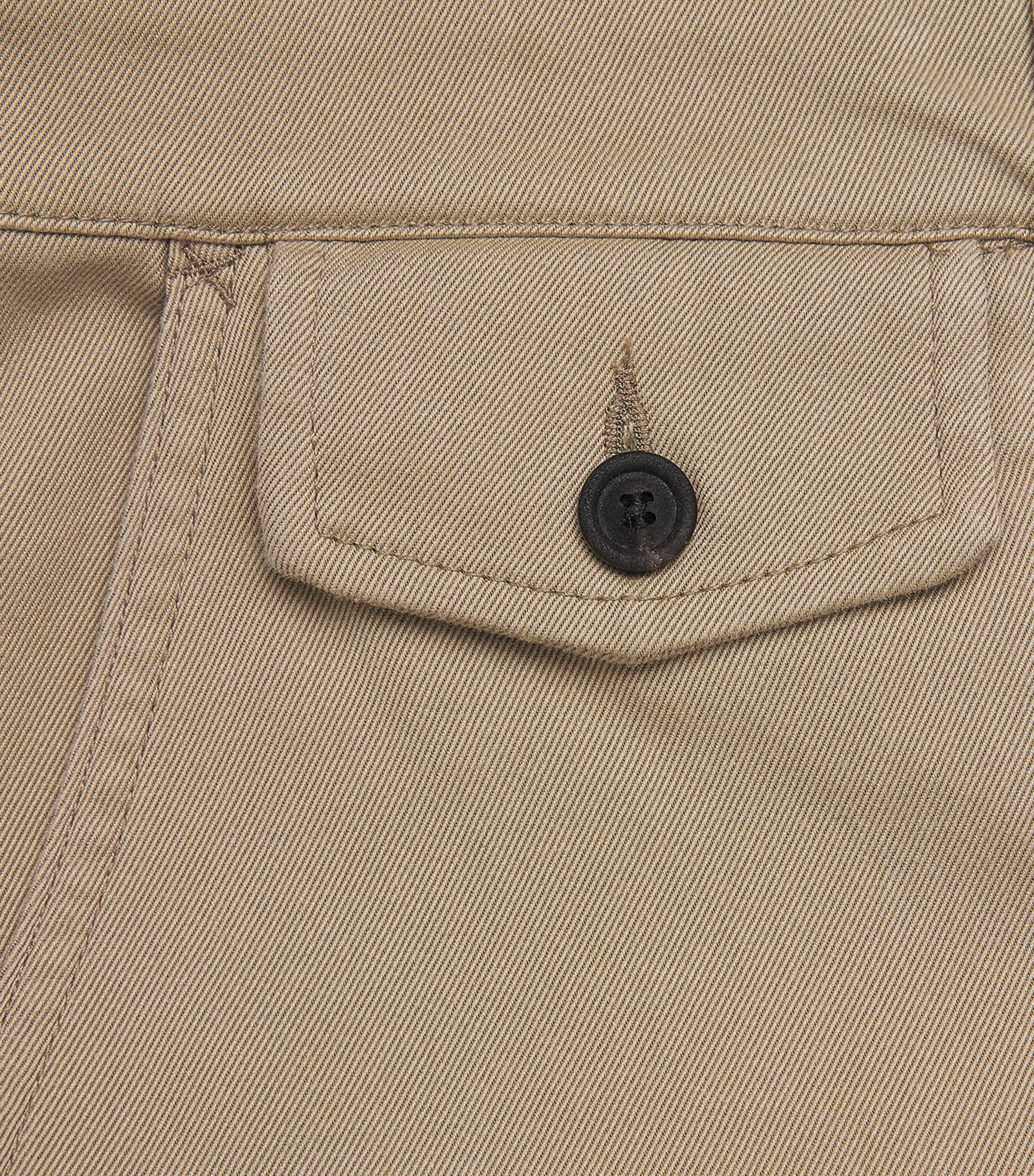 Coor Mens Cinched Curved Trousers Washed Beige Image 2