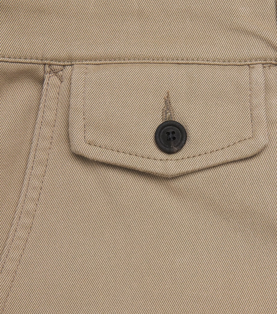 Coor Mens Cinched Curved Trousers Washed Beige Image 2
