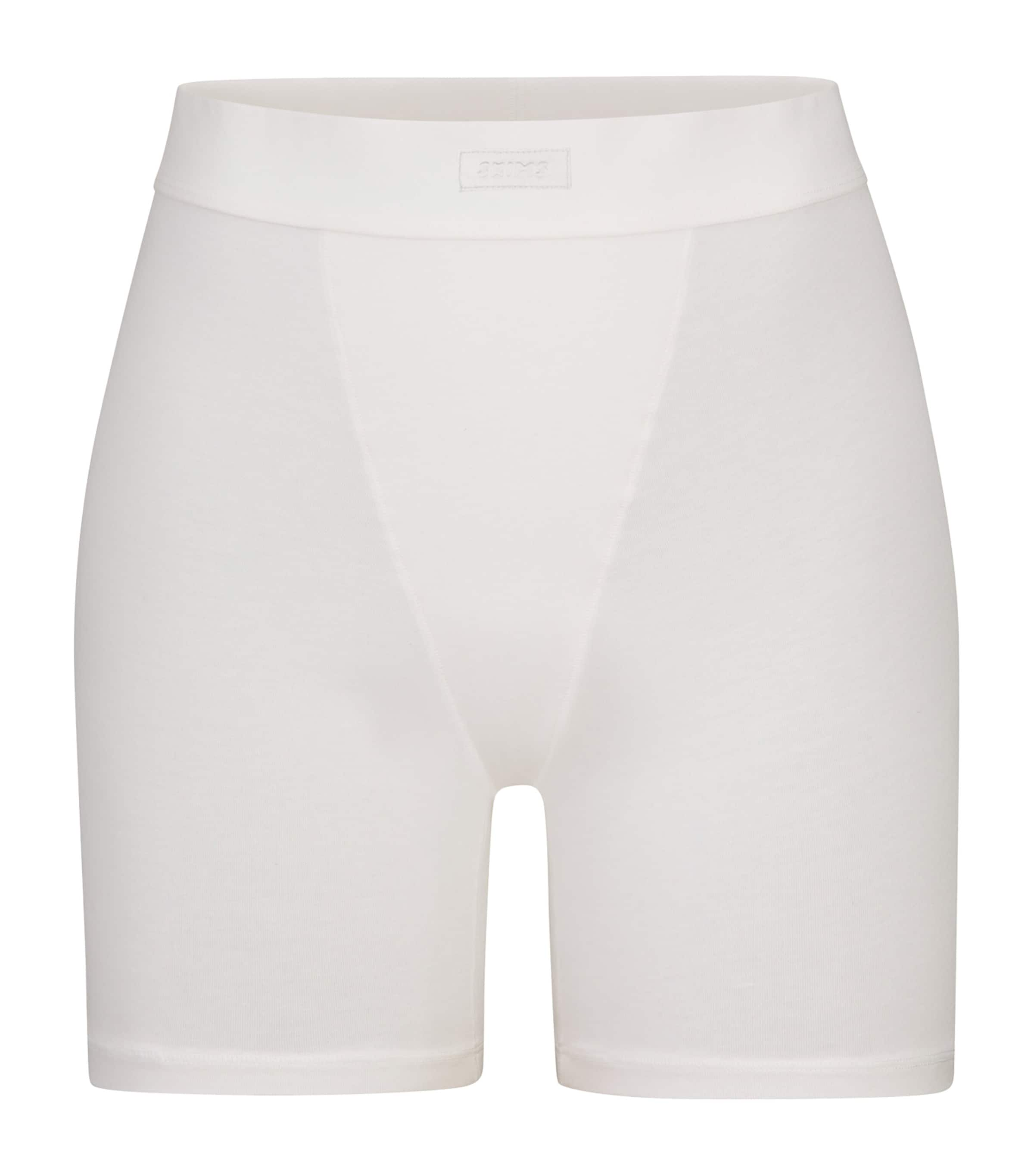 Shop Skims Boyfriend Boxer Shorts In Grey