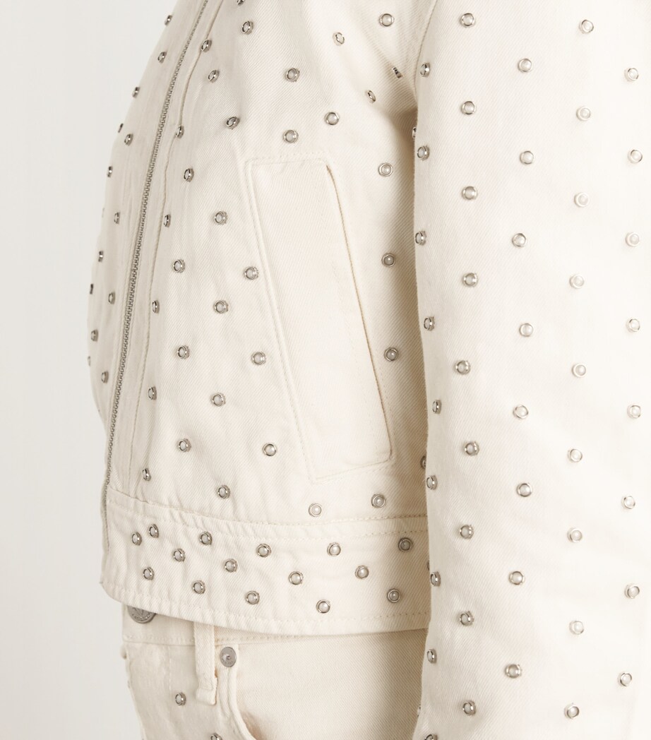 Studded Anya Denim Jacket ECRUPEARL Image 6