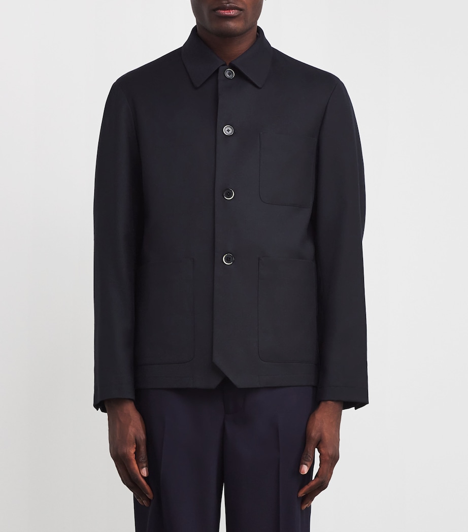 Cotton Twill Jacket 170 NAVY Image 3