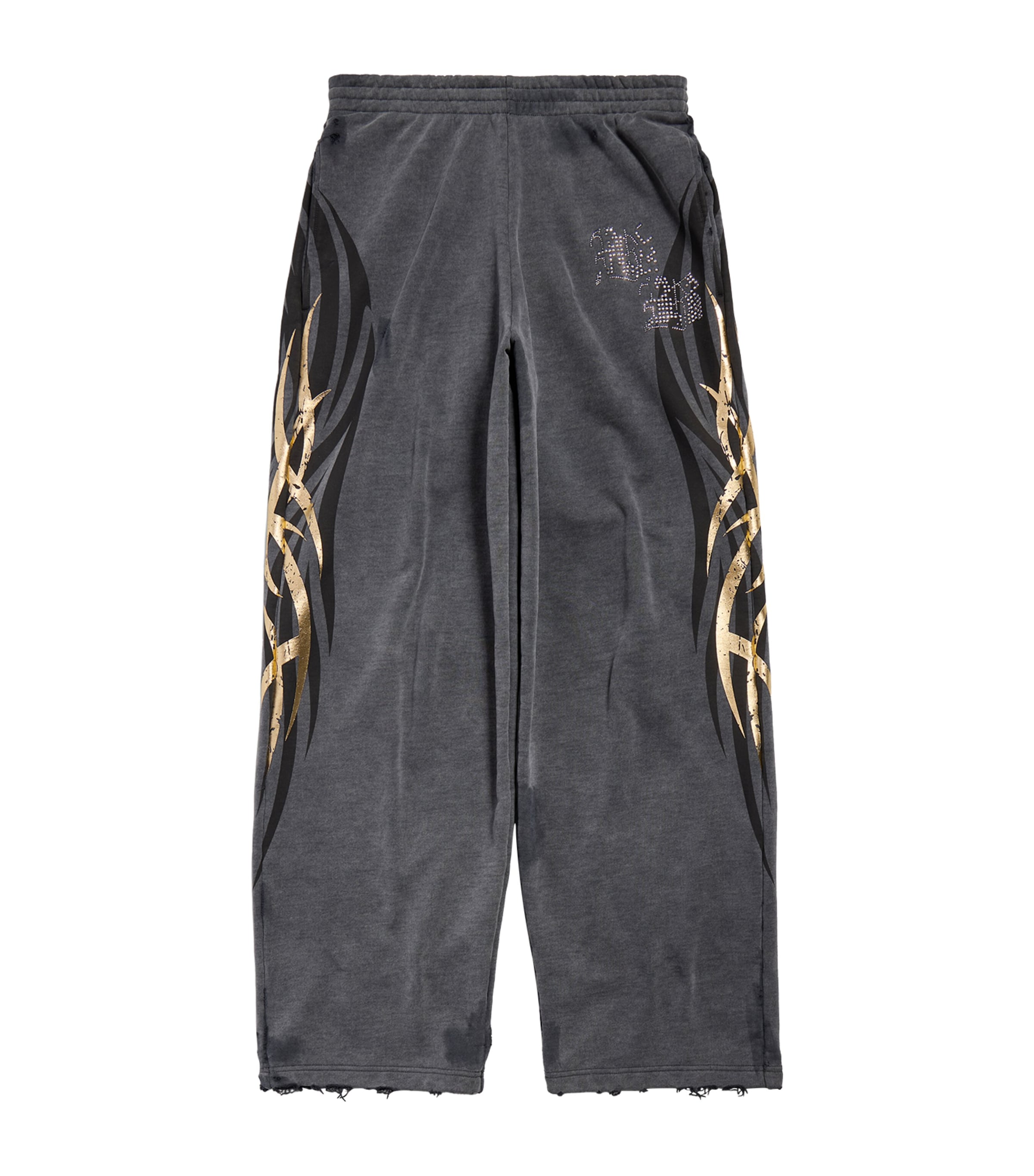 Balenciaga Fading Effect Sweatpants In Black