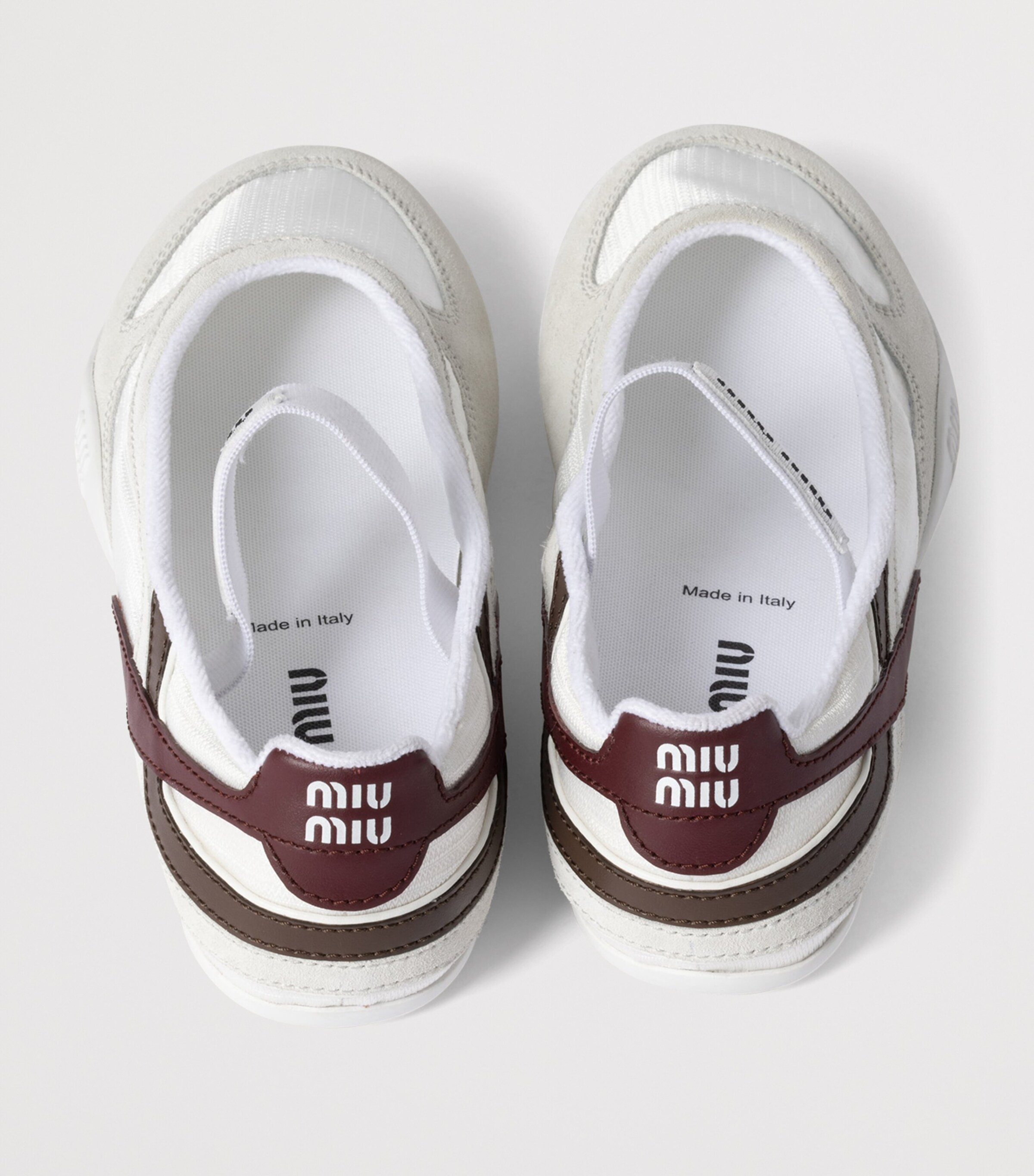Miu Miu Fabric and Suede Gymnasium Ballet Flats Image 3