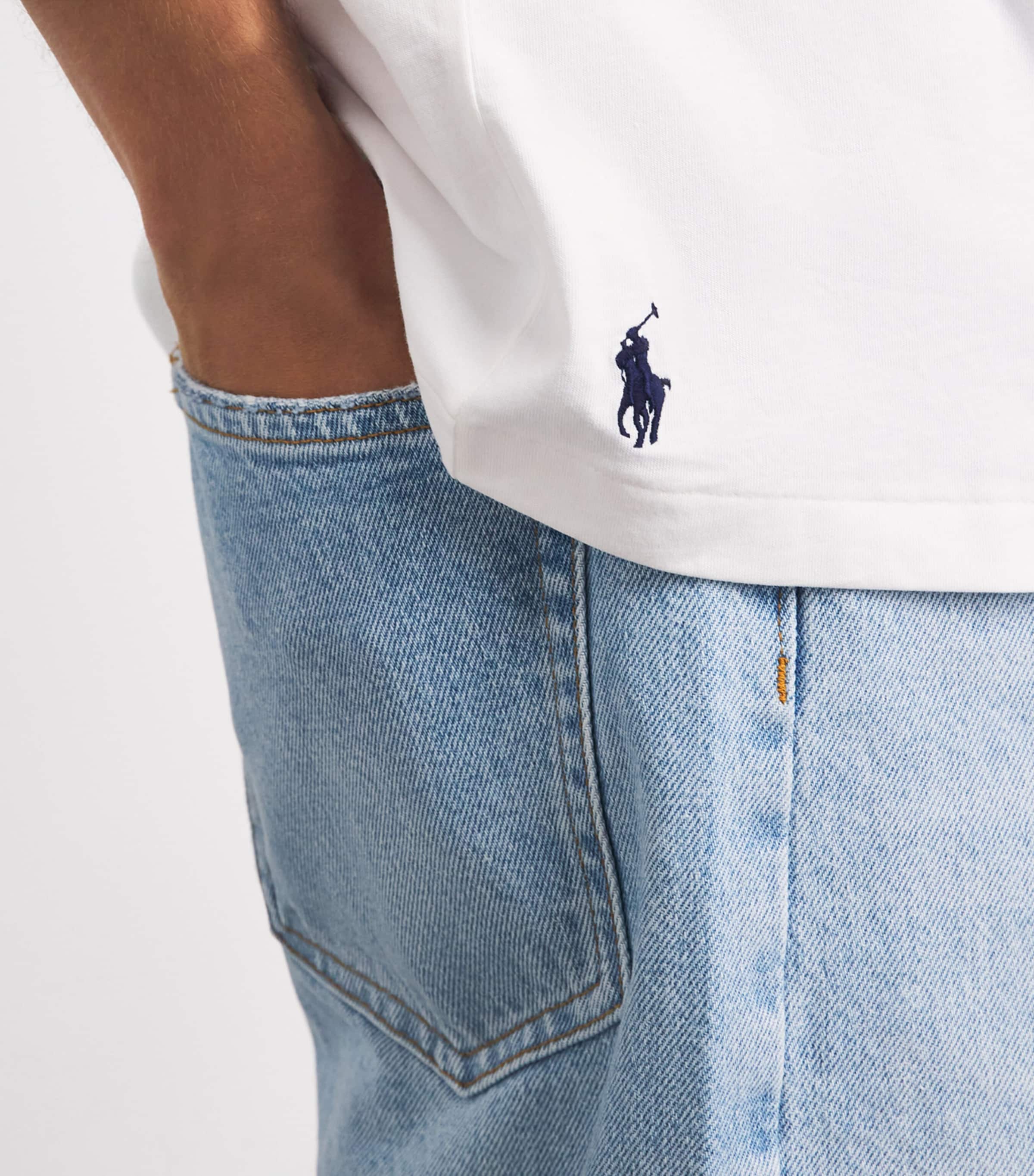 Polo Ralph Lauren Mens x Wimbledon Printed T-Shirt White Image 3