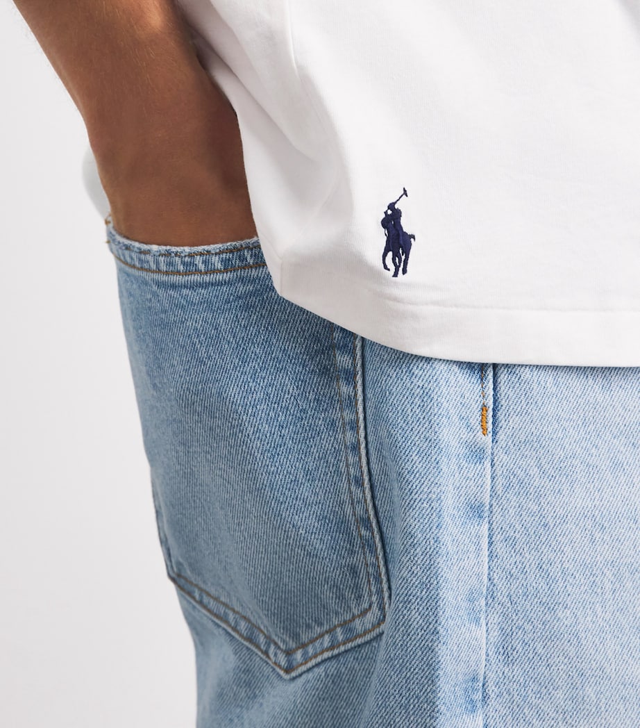 Polo Ralph Lauren Mens x Wimbledon Printed T-Shirt White Image 3