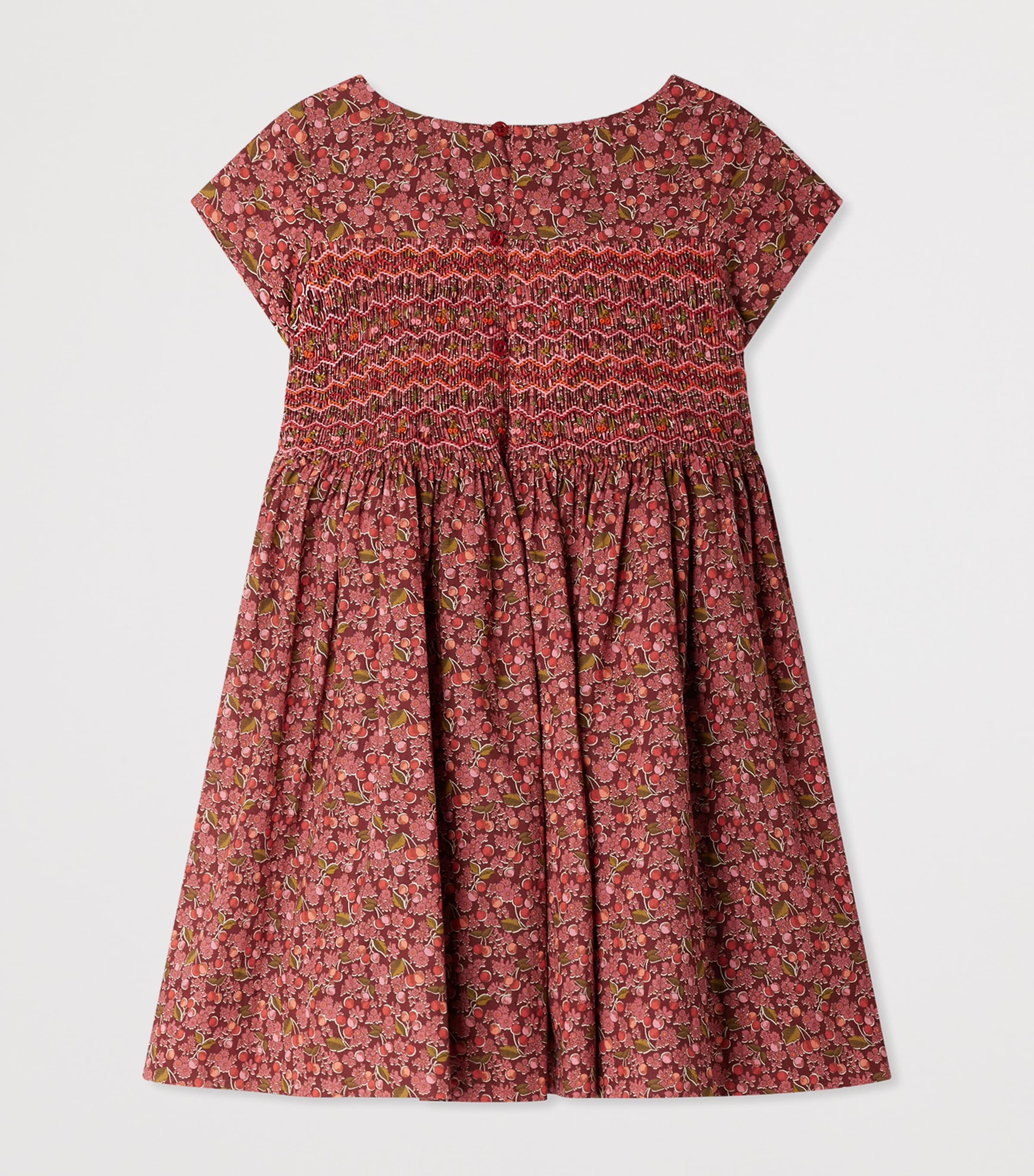Organic Cotton Liberty Print Duchess Dress (4-8 Years) IM GRENADINE Image 2