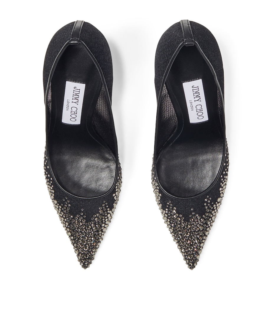 Love 85 Embellished Pumps BLACK/BLACK Image 3