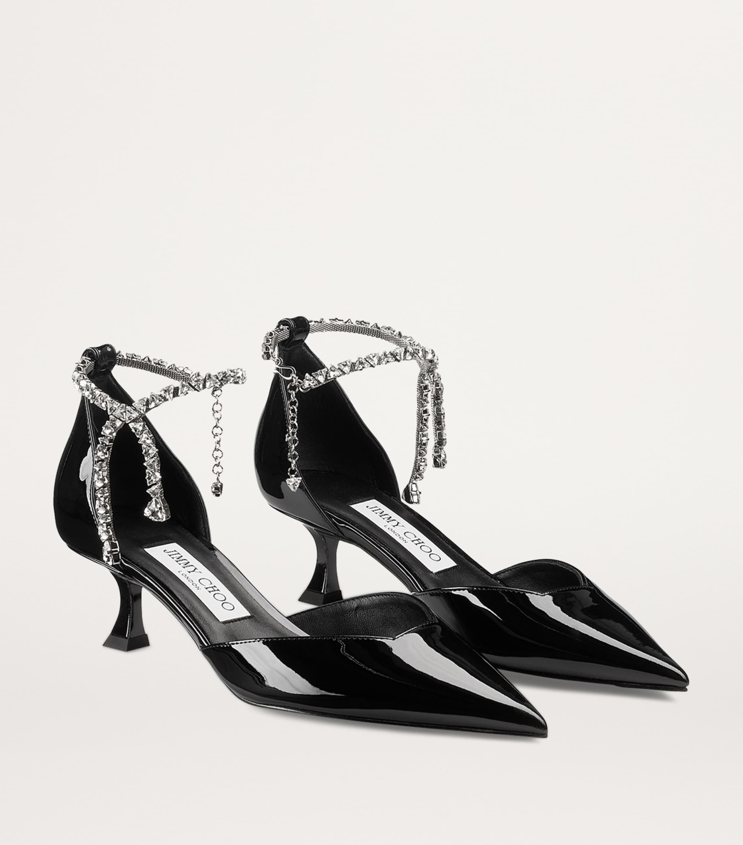 JIMMY CHOO Stevie 50 パテントレザー パンプス Stevie 50 | Black Patent Leather Pumps | JIMMY CHOO