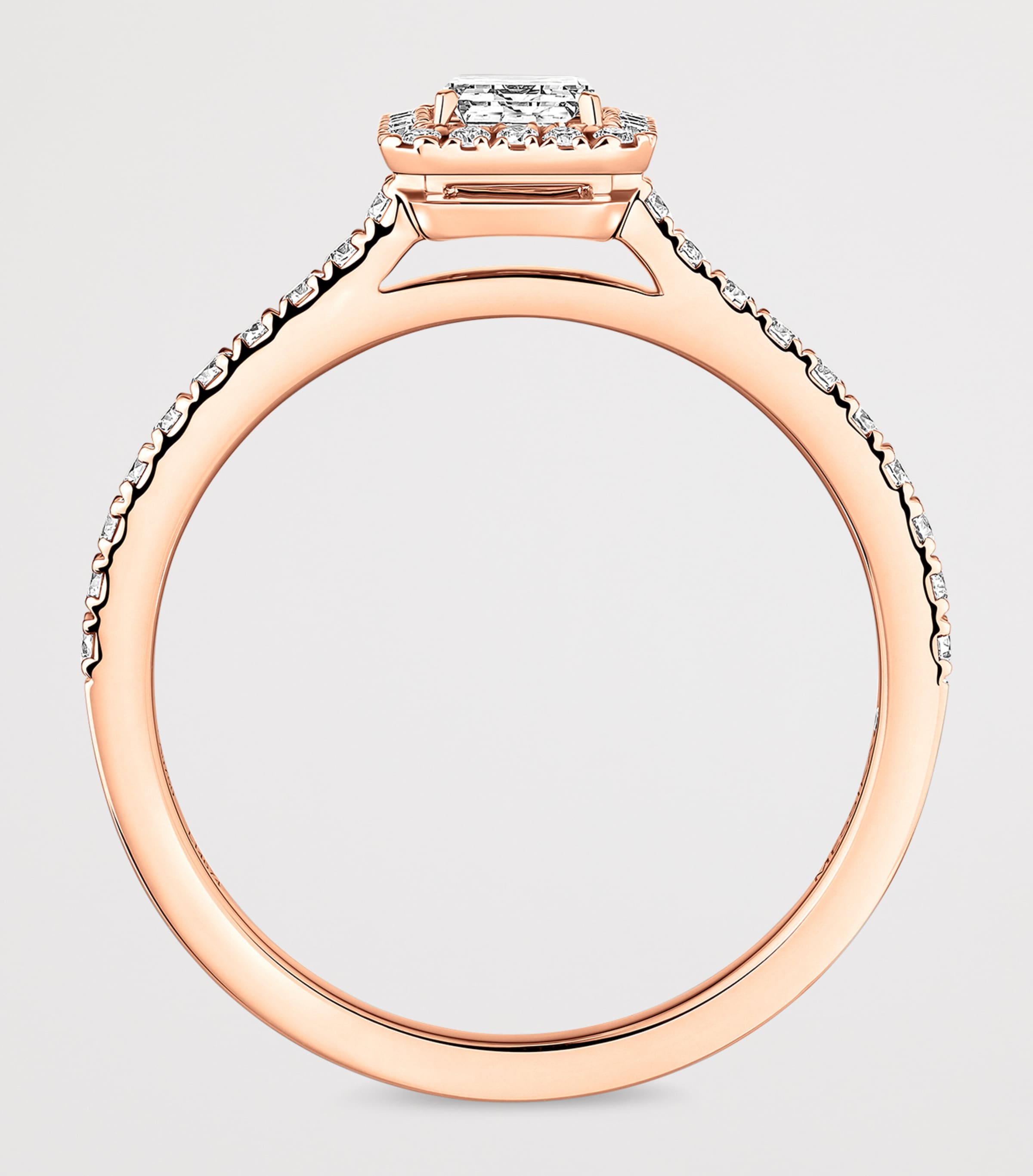 Messika Joy Pink Gold and Diamond Ring Pink Gold Image 2