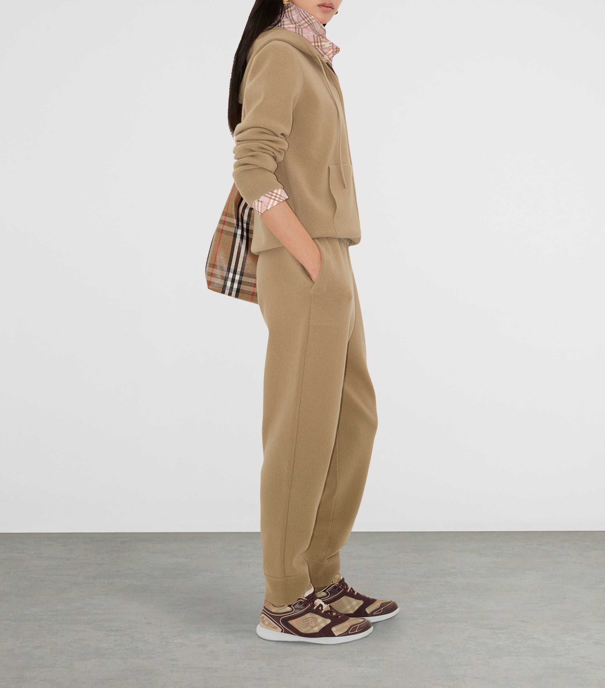 Cashmere-Blend Sweatpants FLAX Image 3