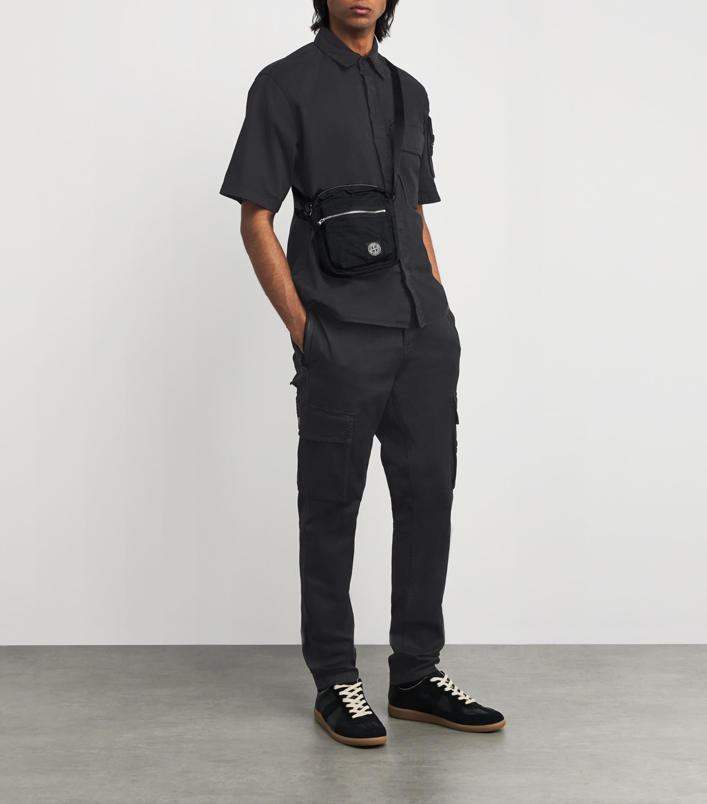 Faded Slim Cargo Trousers V0129 Image 2