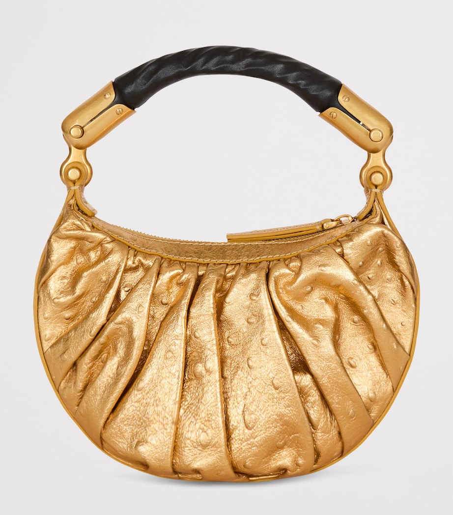 Mini Leather Ebene Top-Handle Bag 1KA OR Image 7