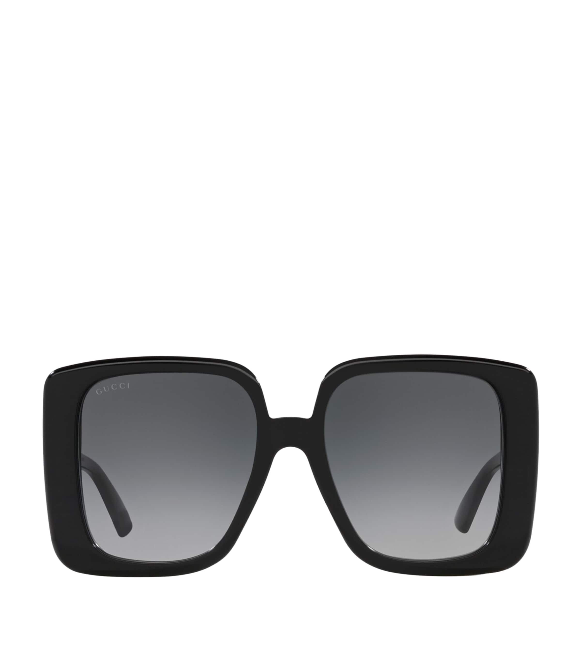 Gucci Grey Square Ladies Sunglasses Gg1314s 001 55 In Black