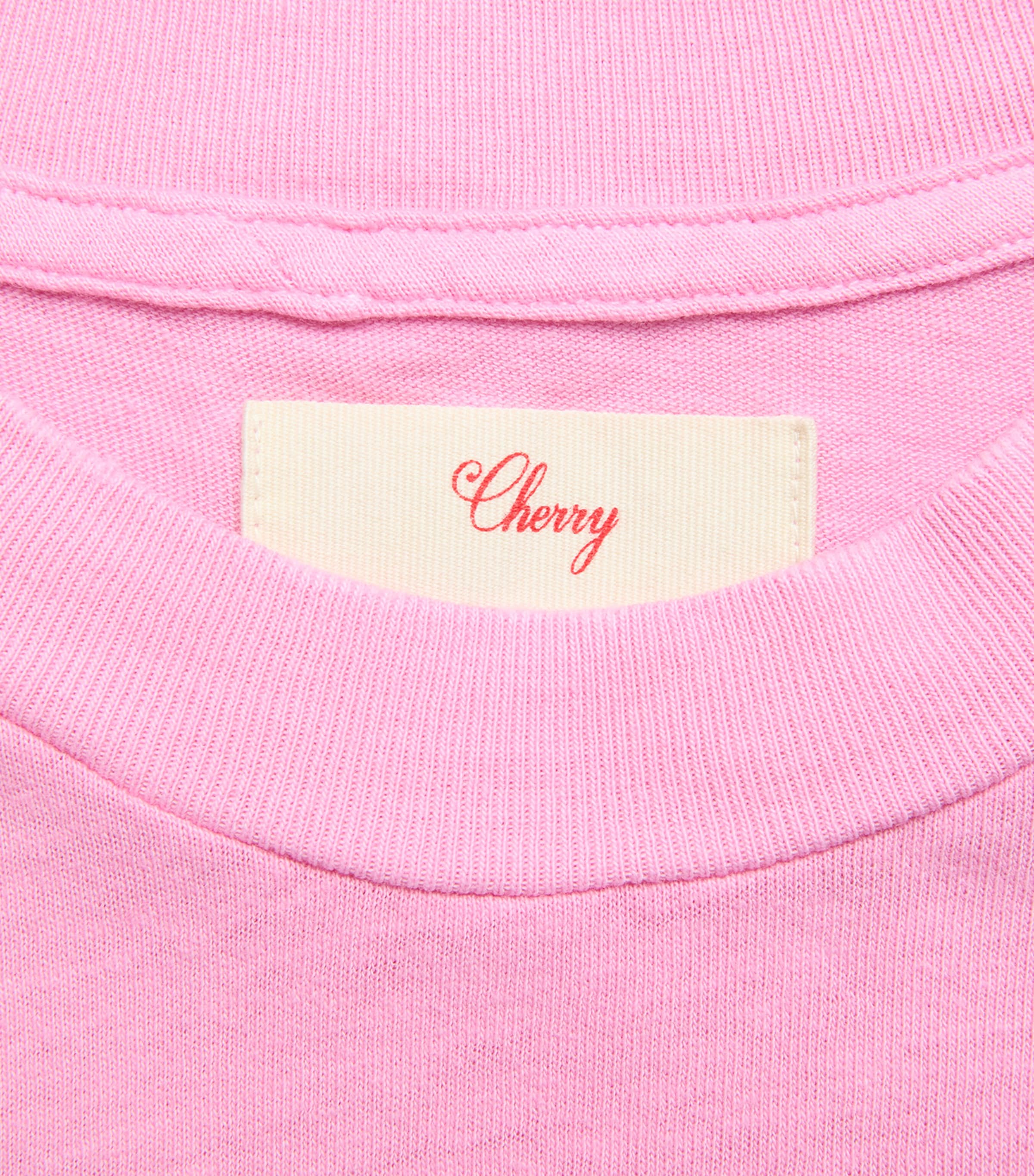 Cherry Los Angeles Mens Cotton Country Classic T-Shirt Fuschia Image 6