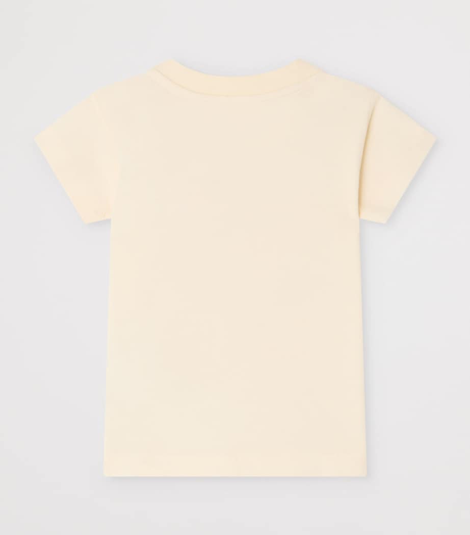 Bonpoint Cotton Printed T-Shirt (6-18 Months) Upb Ecru Image 2