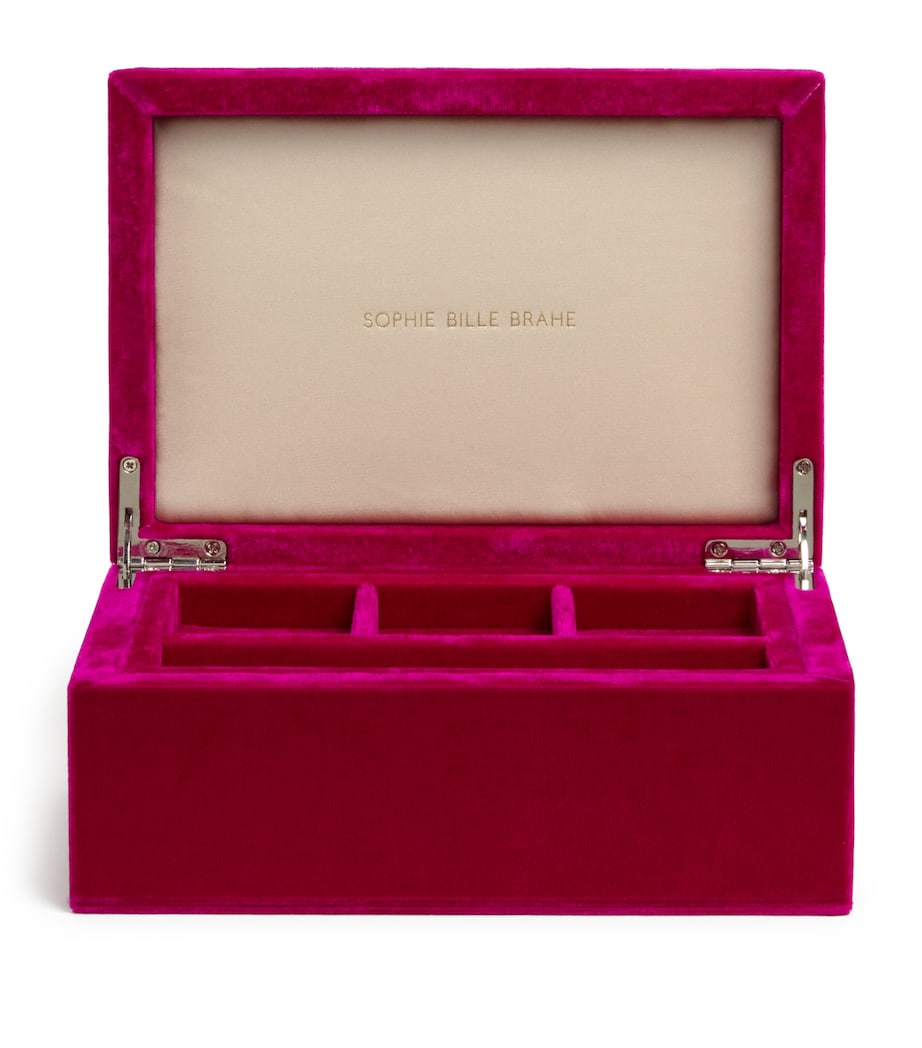 Velvet Silk Tresor Grande Jewellery Box RED Image 1