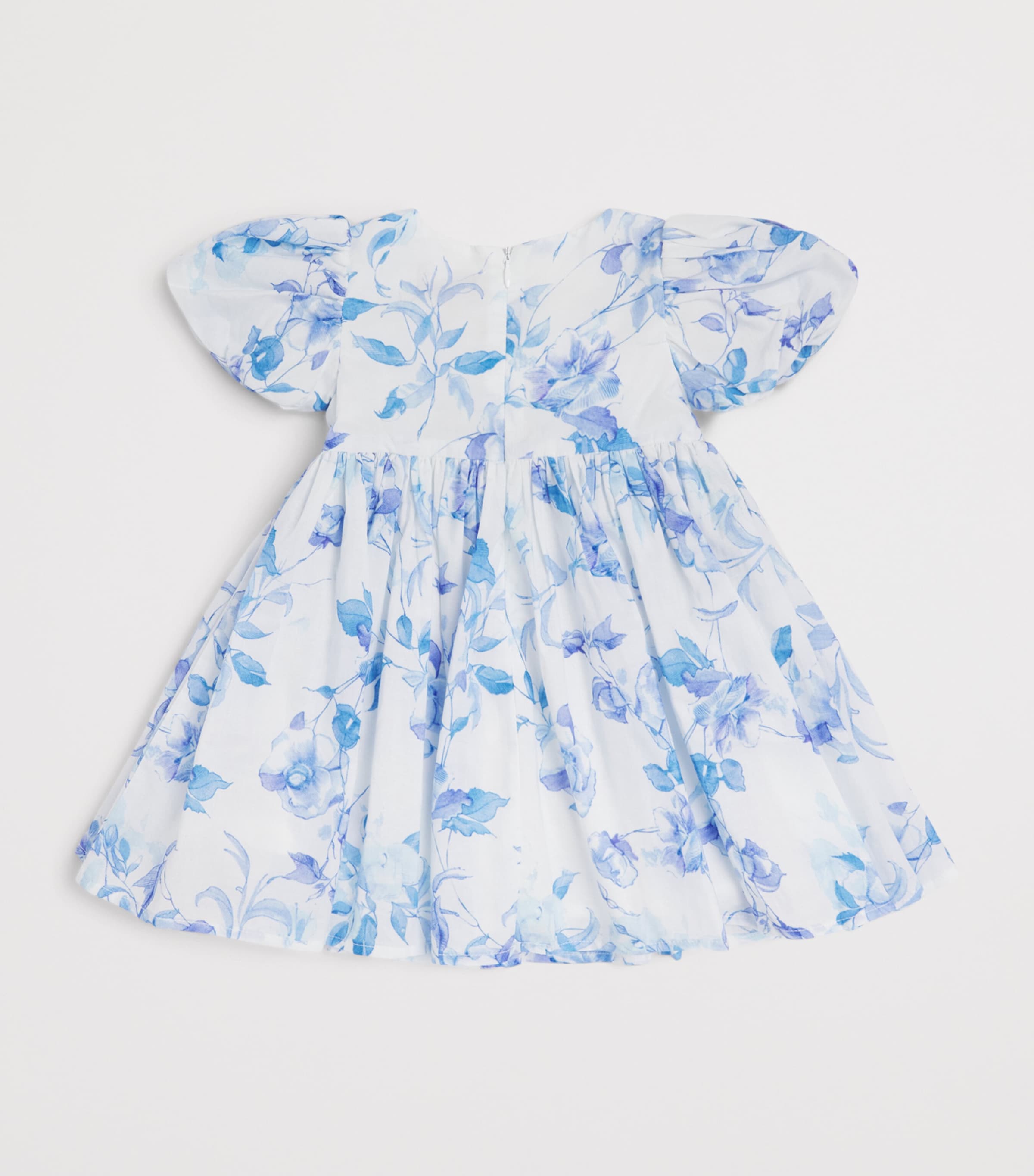 Bardot Junior Cotton Floral Zofia Dress (0-18 Months) Blue/navy Image 2