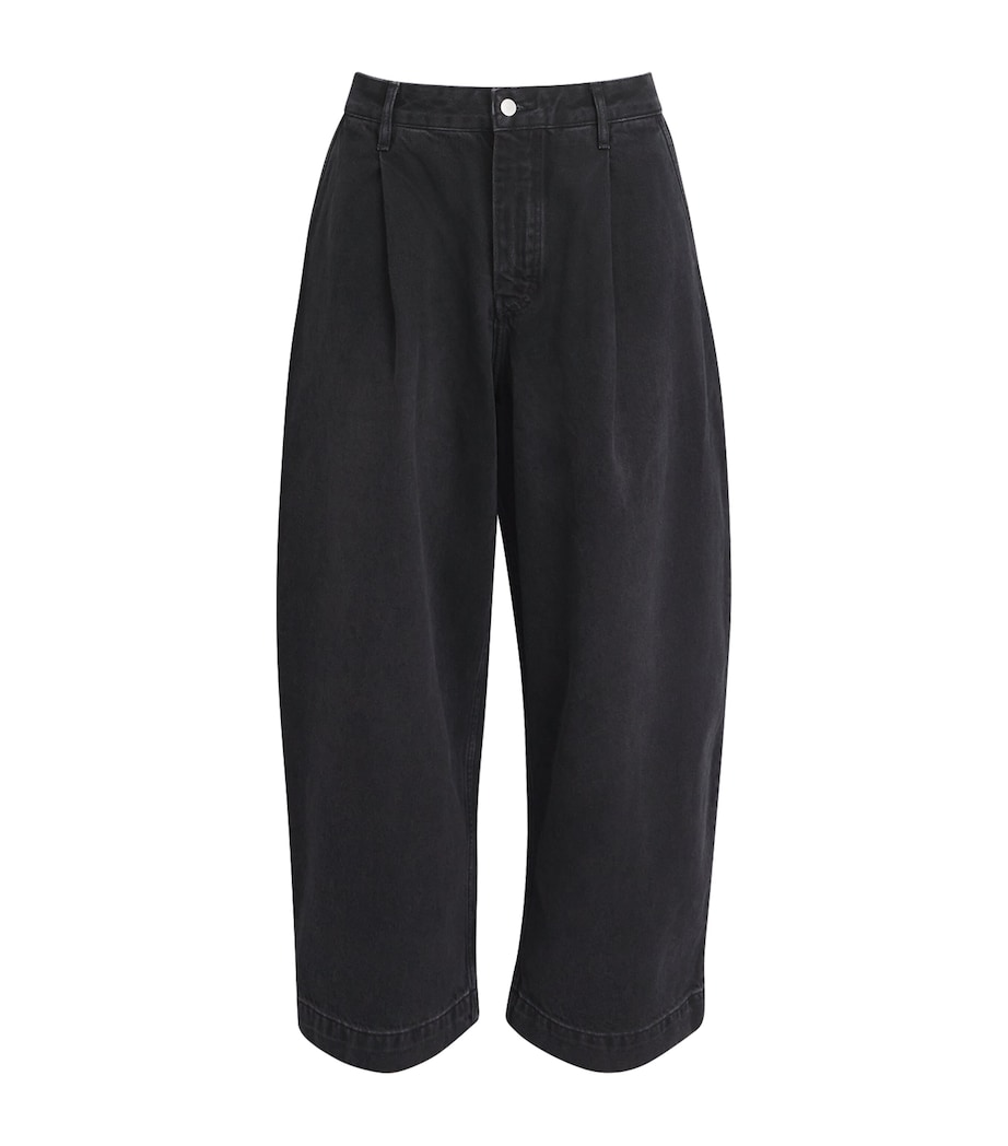 Denim Puch Wide-Leg Trousers WASHED BLACK Image 1