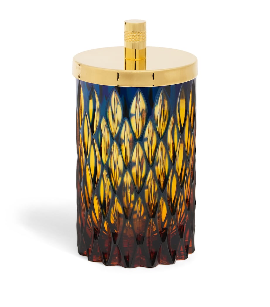ZODIAC Crystal Jar Amber/blue, Gold Image 1