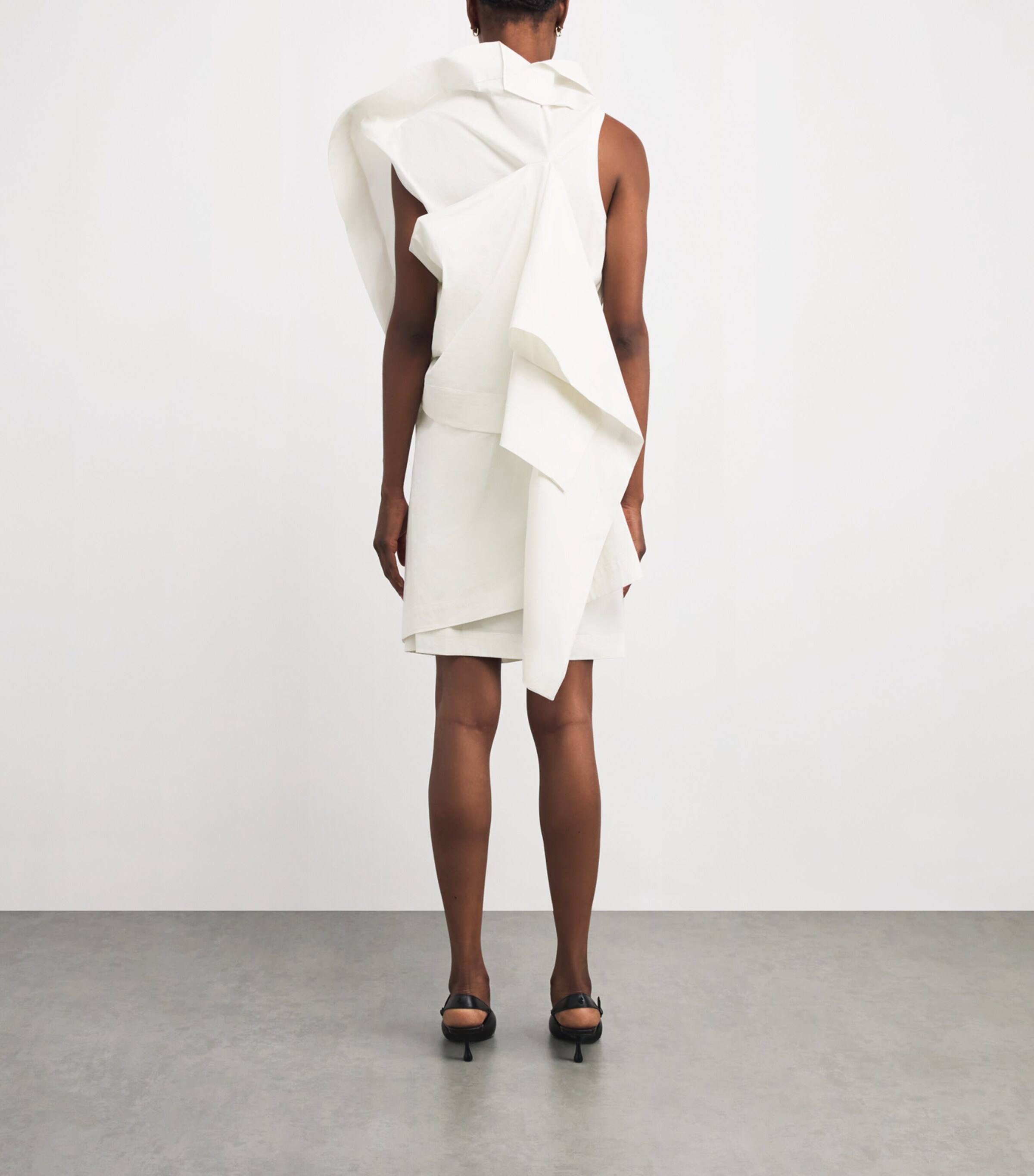 Collapsing Sculpture Tunic Top OFF-WHITE Image 3