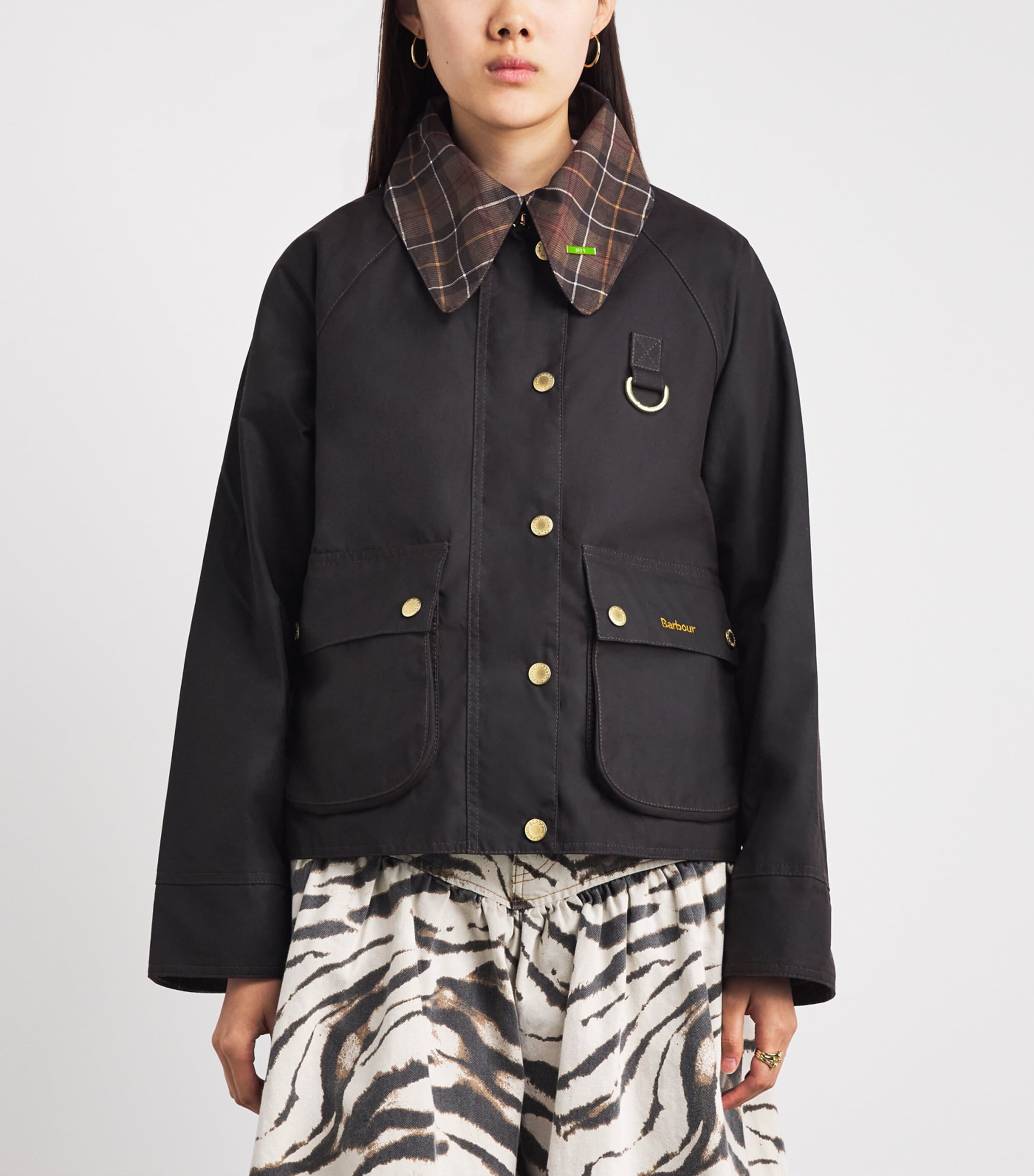Barbour Womens Waxed Cotton Icons Spey Jacket Rustic/muted Image 4
